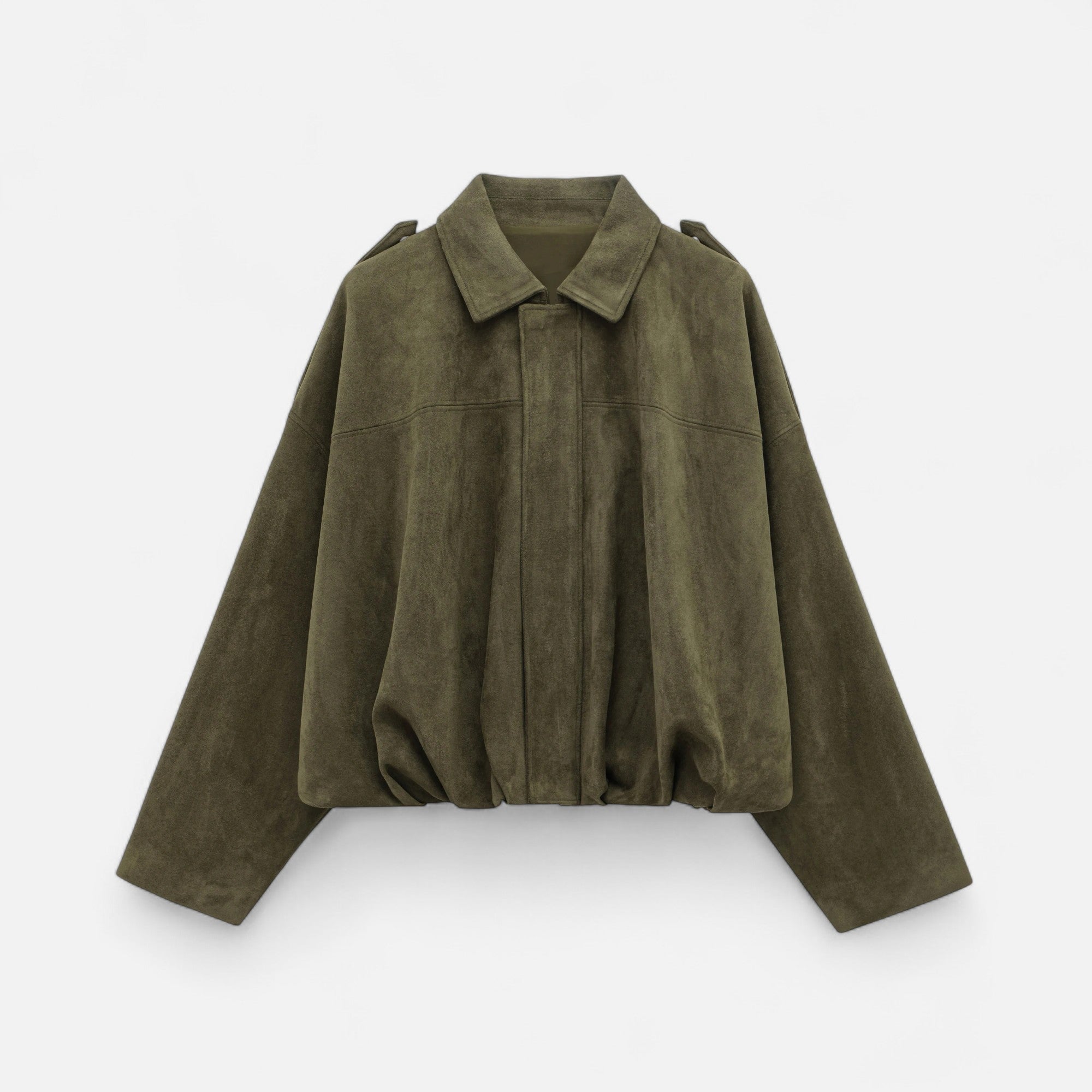 Chaqueta de Gamuza Clásica Mujer con Solapa