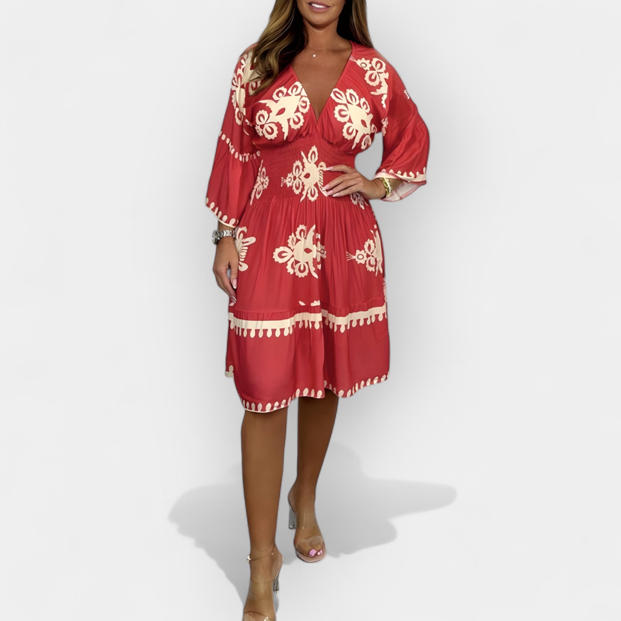 Καλοκαιρινό Boho Φόρεμα με Σχέδιο