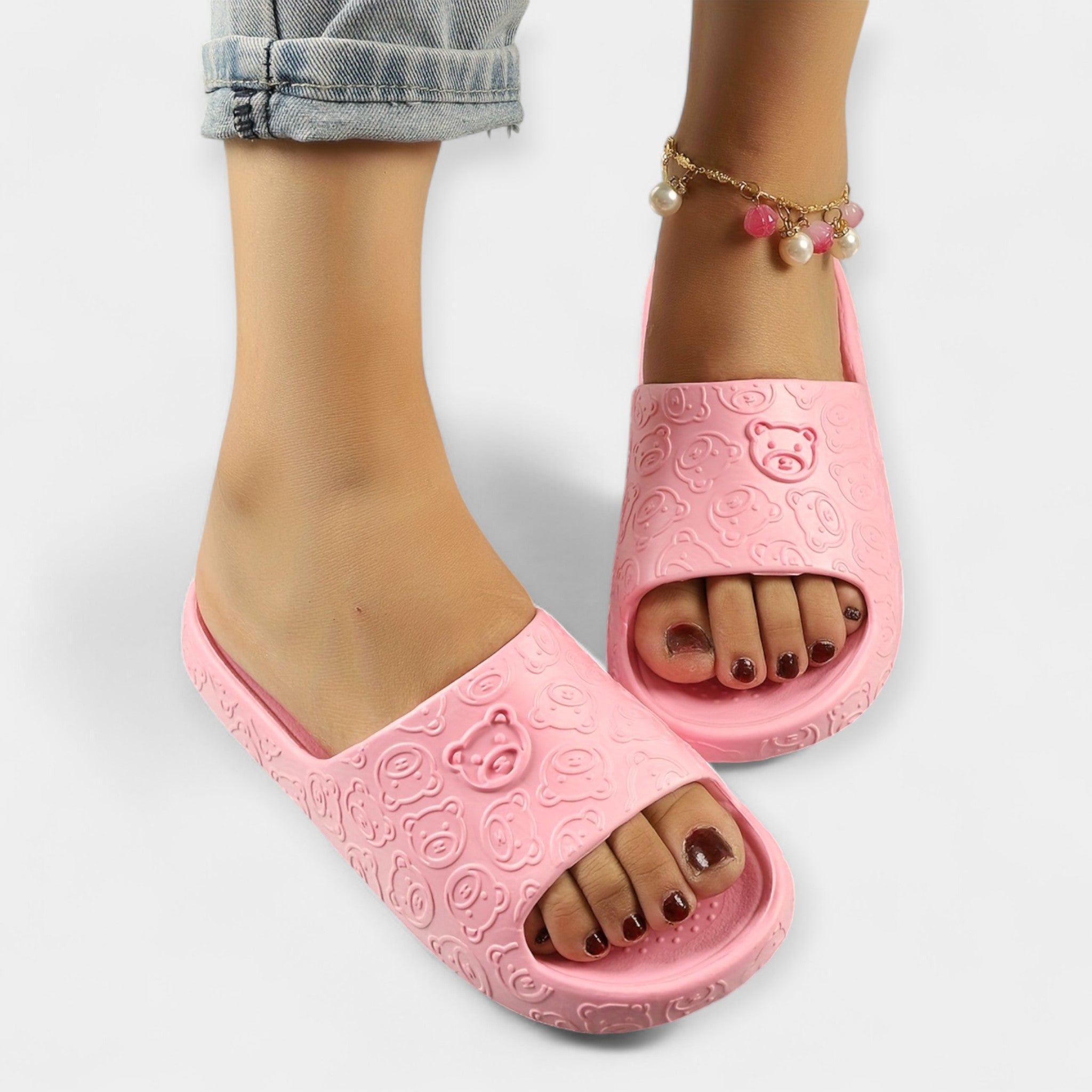 Pantuflas con Diseño de Osito