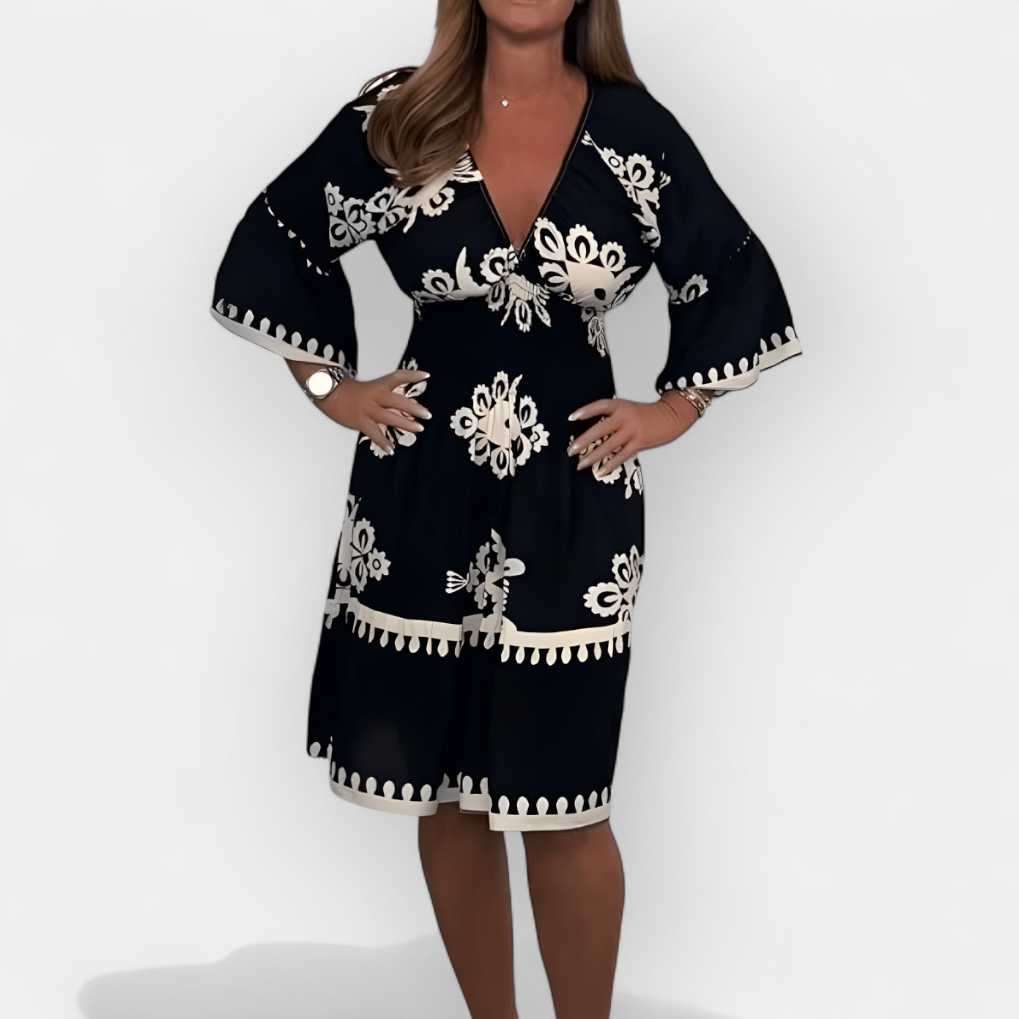 Καλοκαιρινό Boho Φόρεμα με Σχέδιο