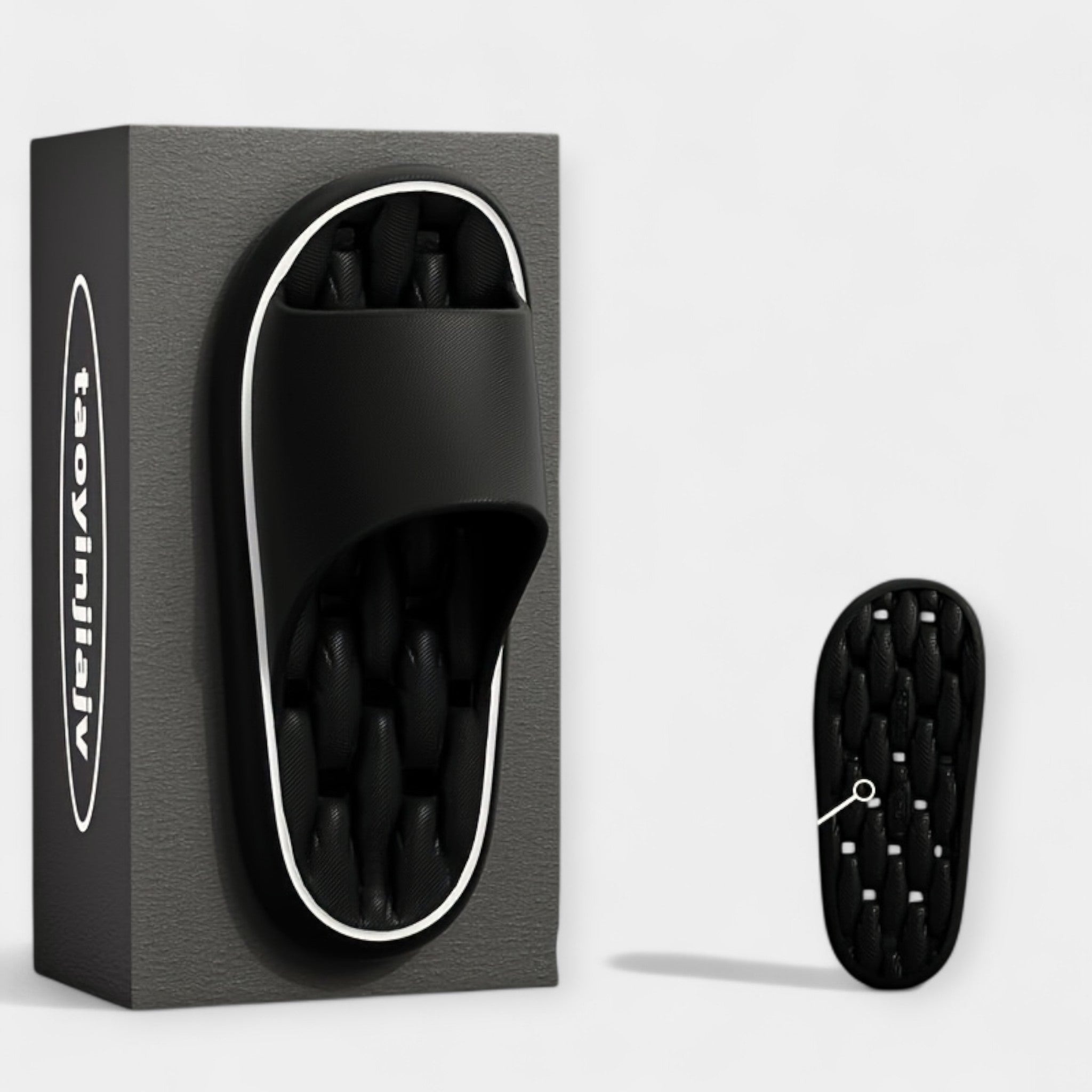 Pantuflas para Mujer con Textura Acanalada