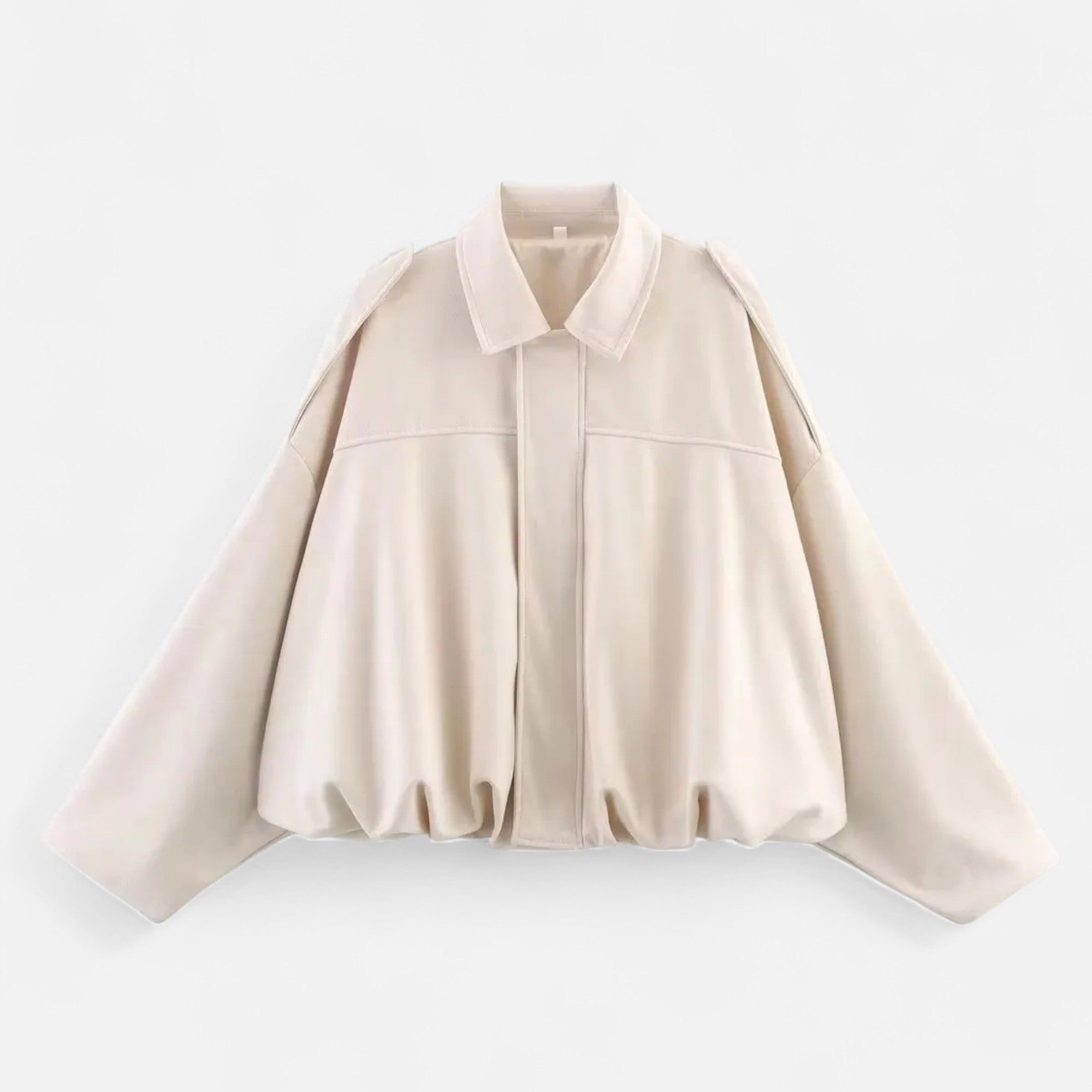 Chaqueta de Gamuza Clásica Mujer con Solapa