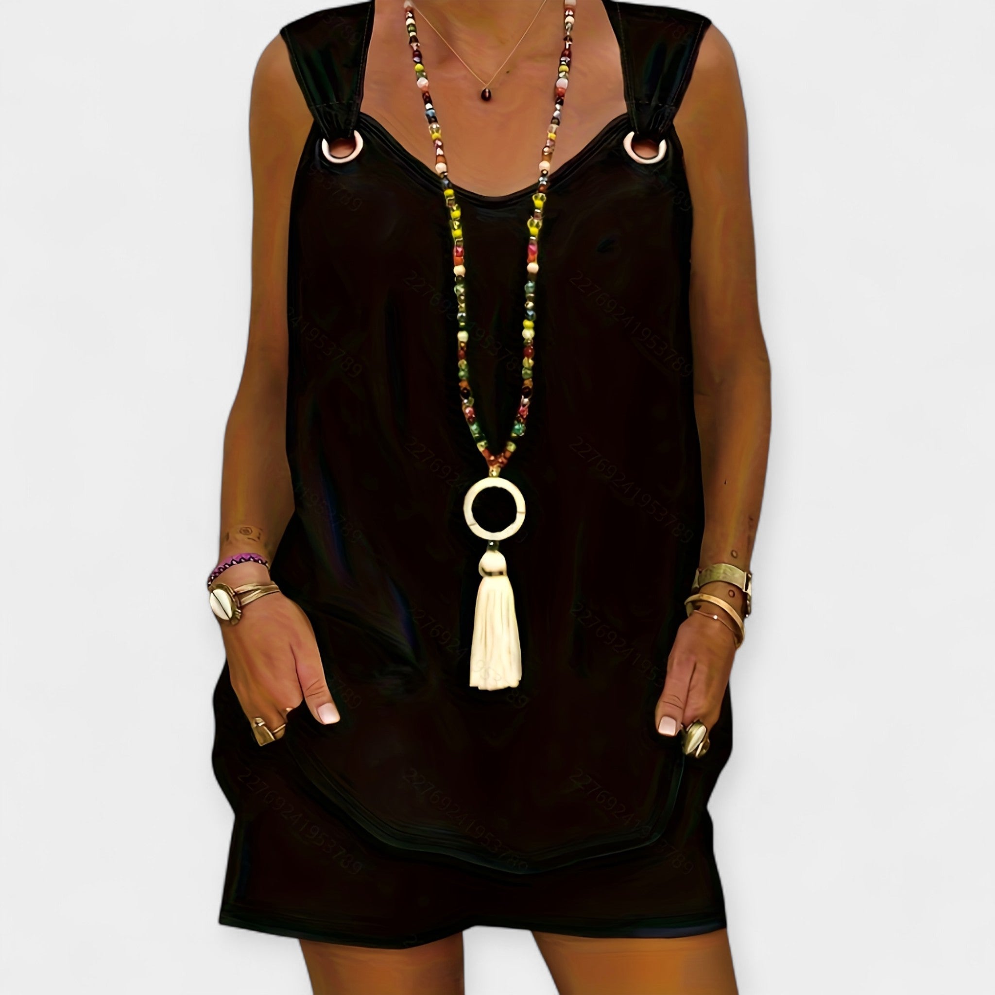 Conjunto con Blusa sin Mangas y Short