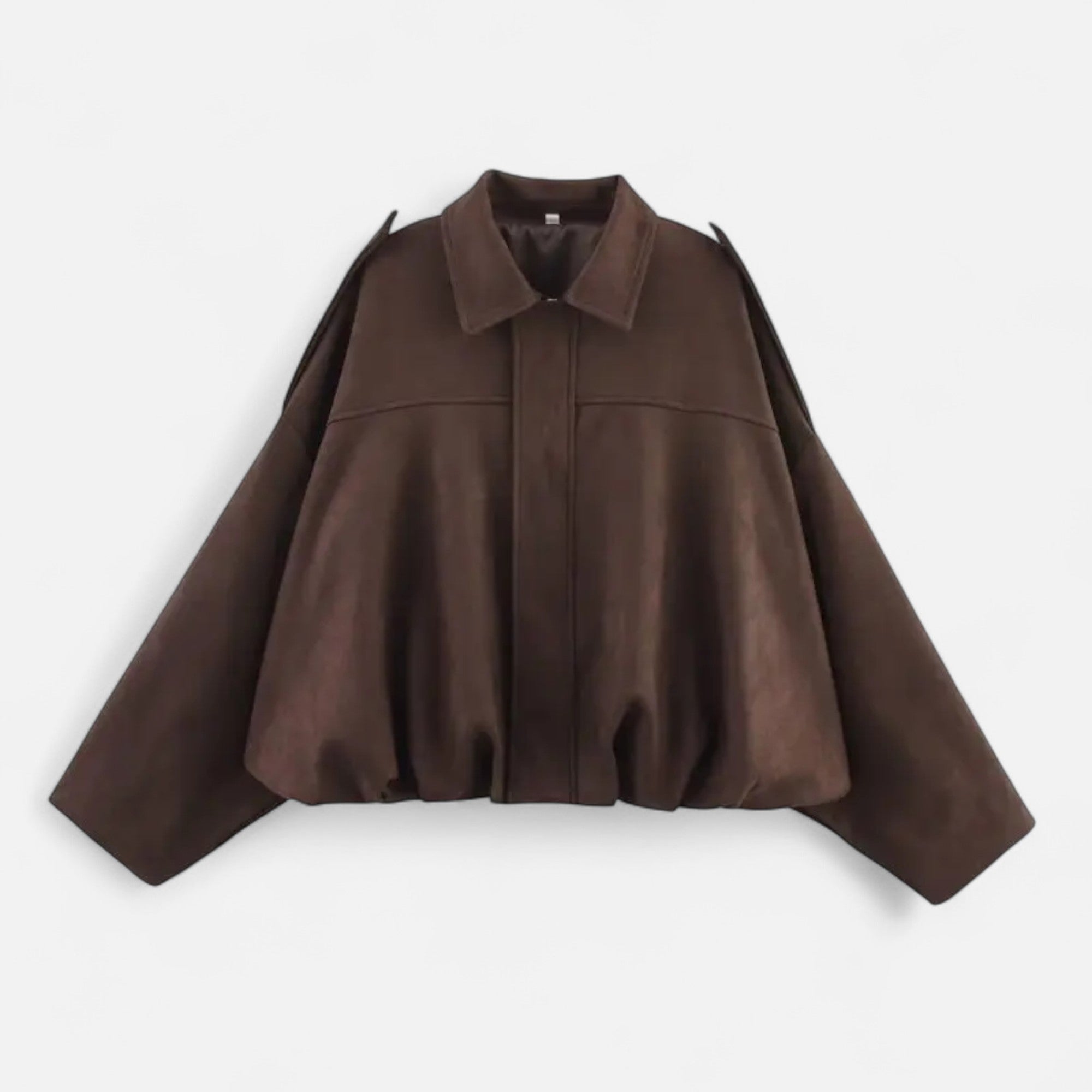 Chaqueta de Gamuza Clásica Mujer con Solapa