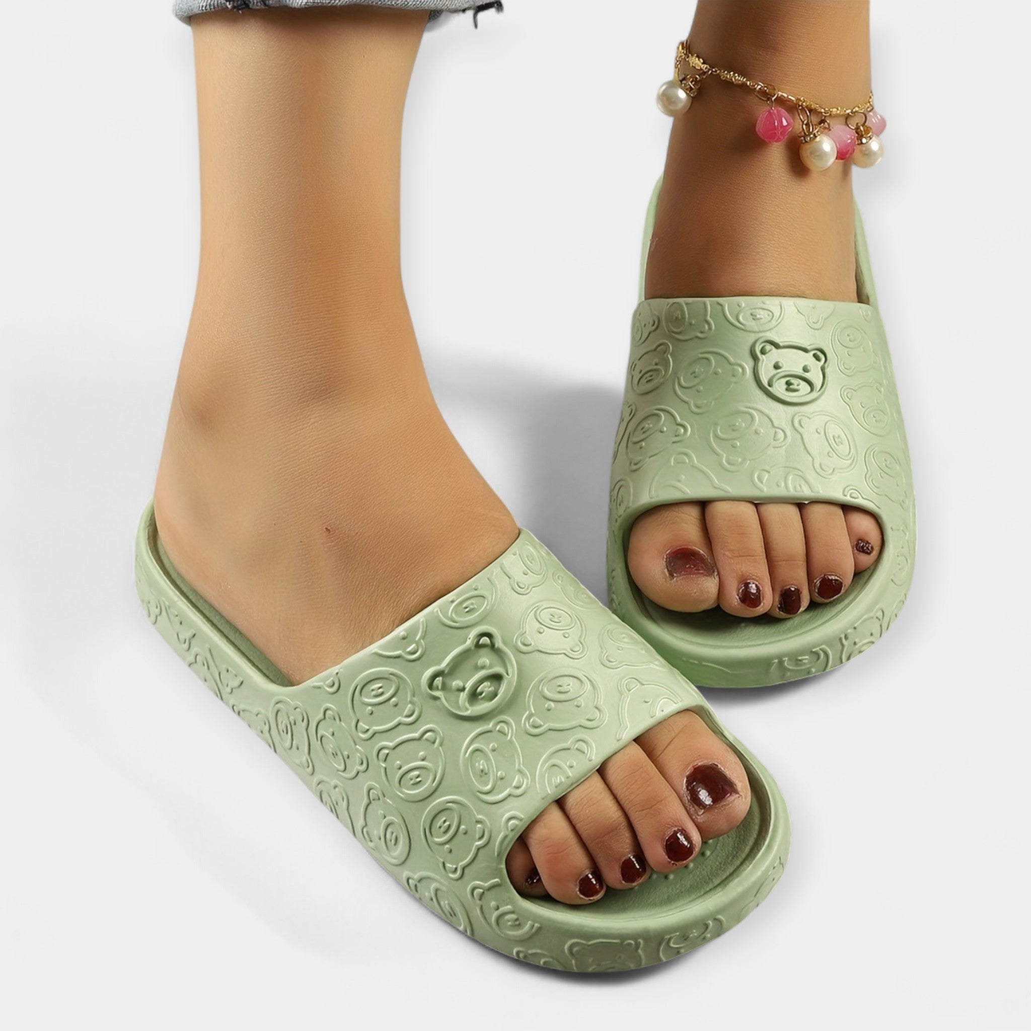 Pantuflas con Diseño de Osito
