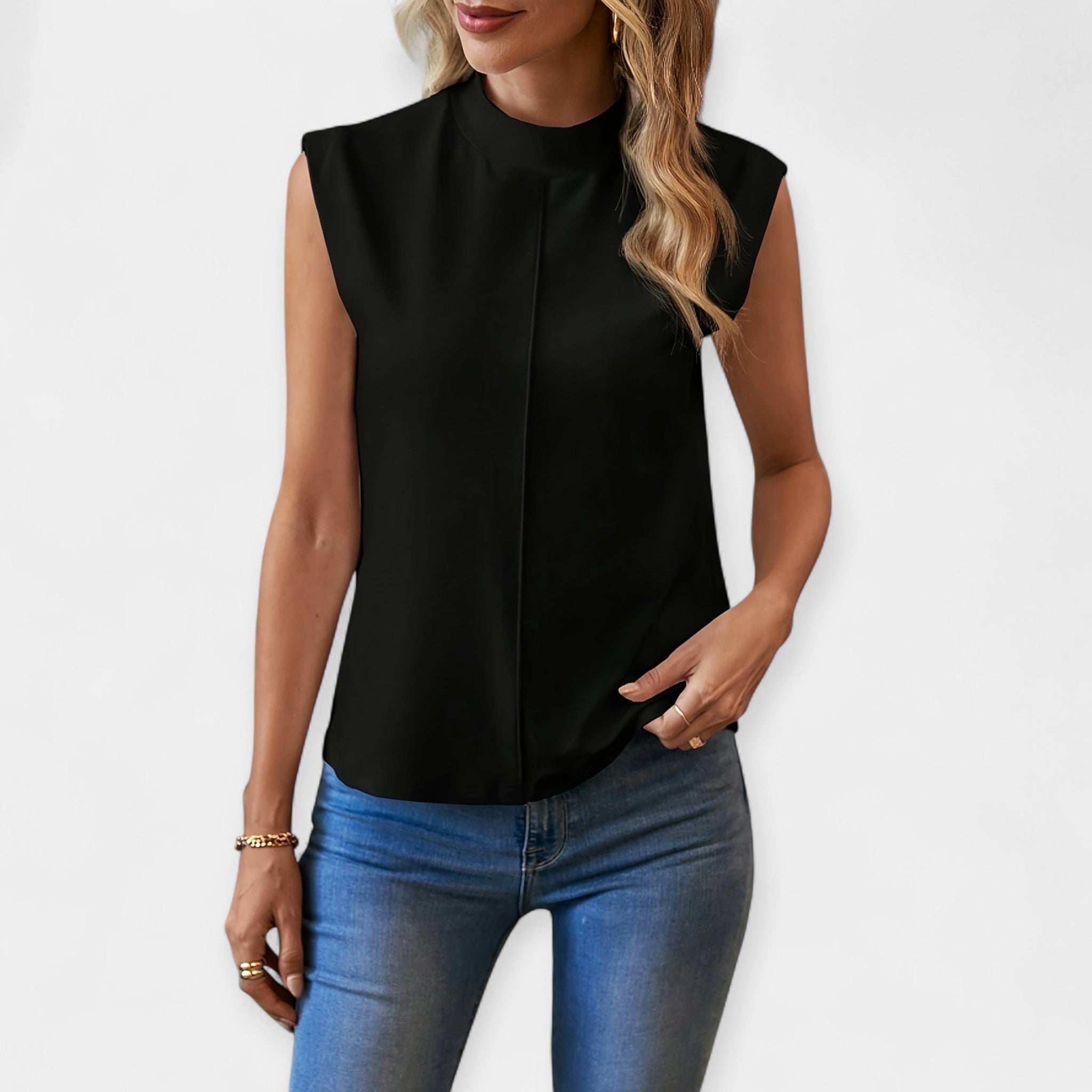 Blusa elegante sin mangas
