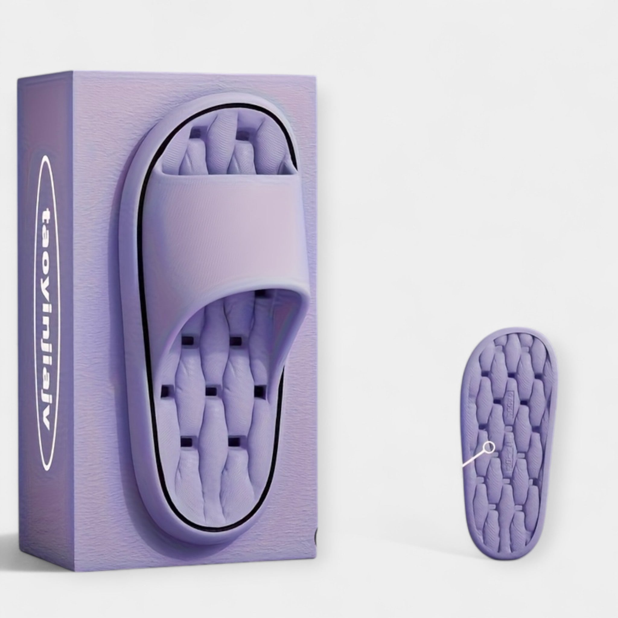 Pantuflas para Mujer con Textura Acanalada