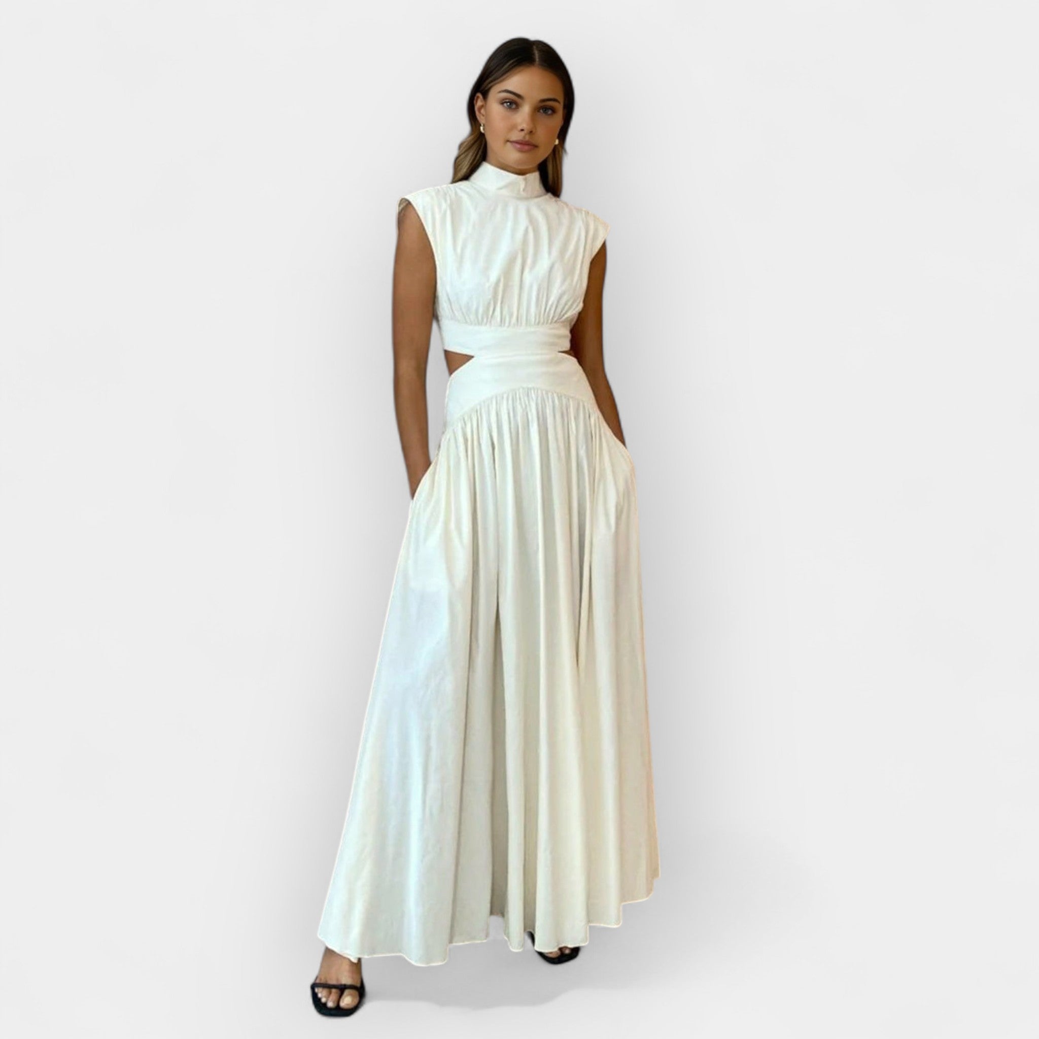 Κομψό Φόρεμα με Cut-Out Λεπτομέρειες