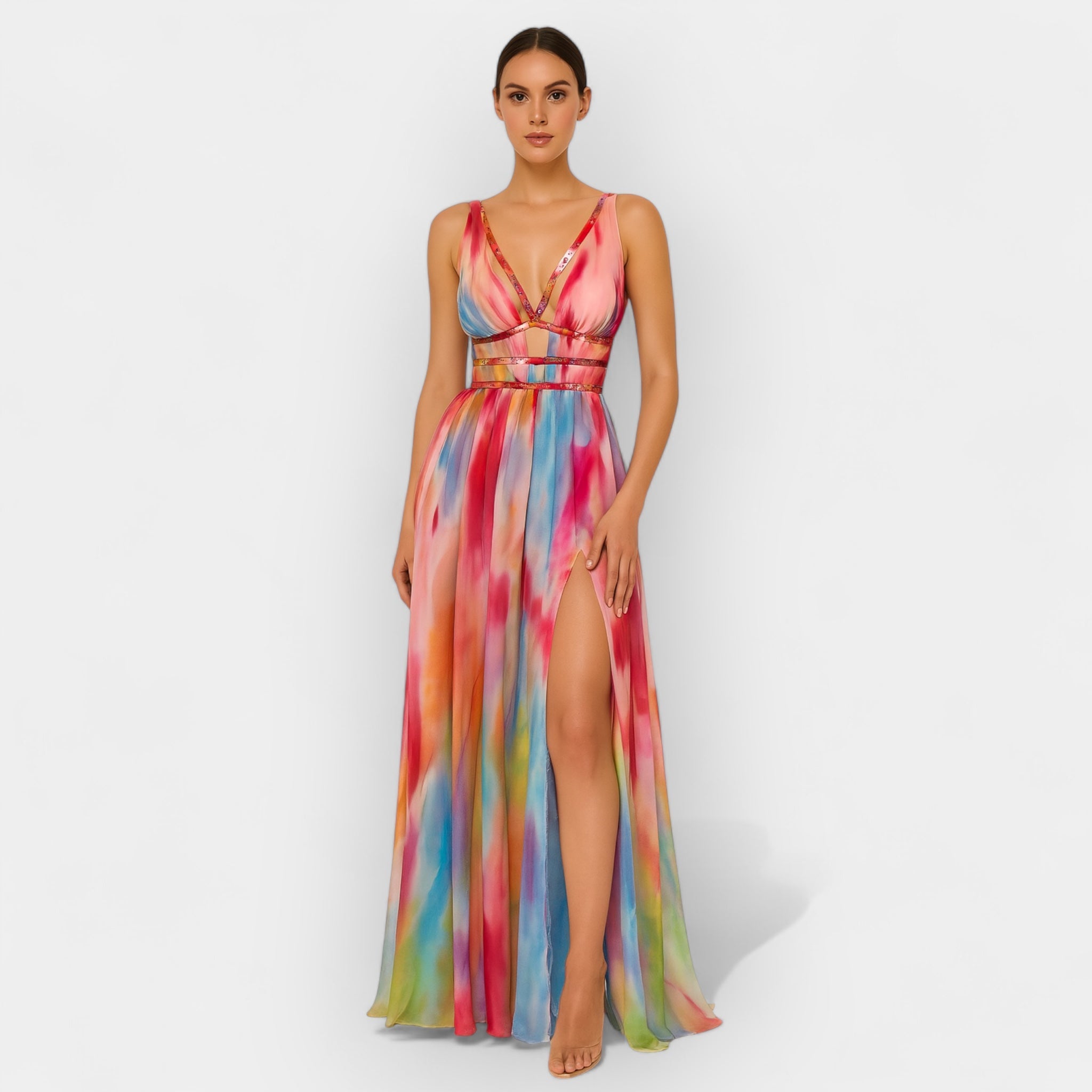 Μακρύ Φόρεμα Με Ντεγκραντέ