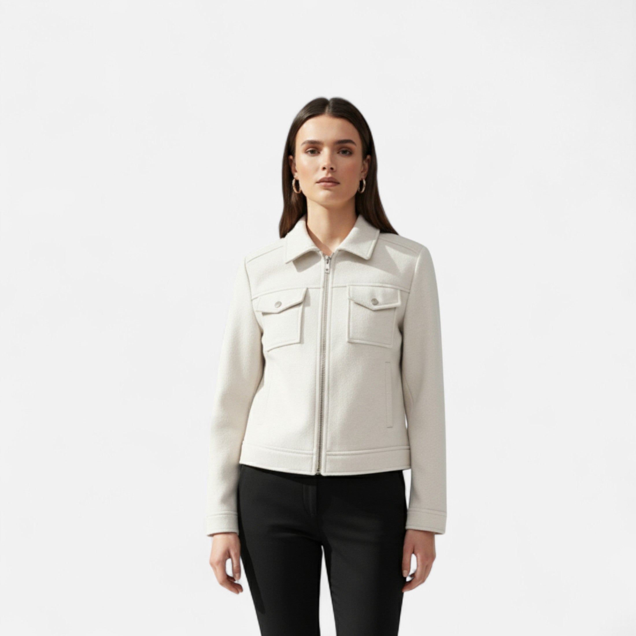 Eliaro Moda | Cazadora Mujer Cuello Solapa Manga Larga