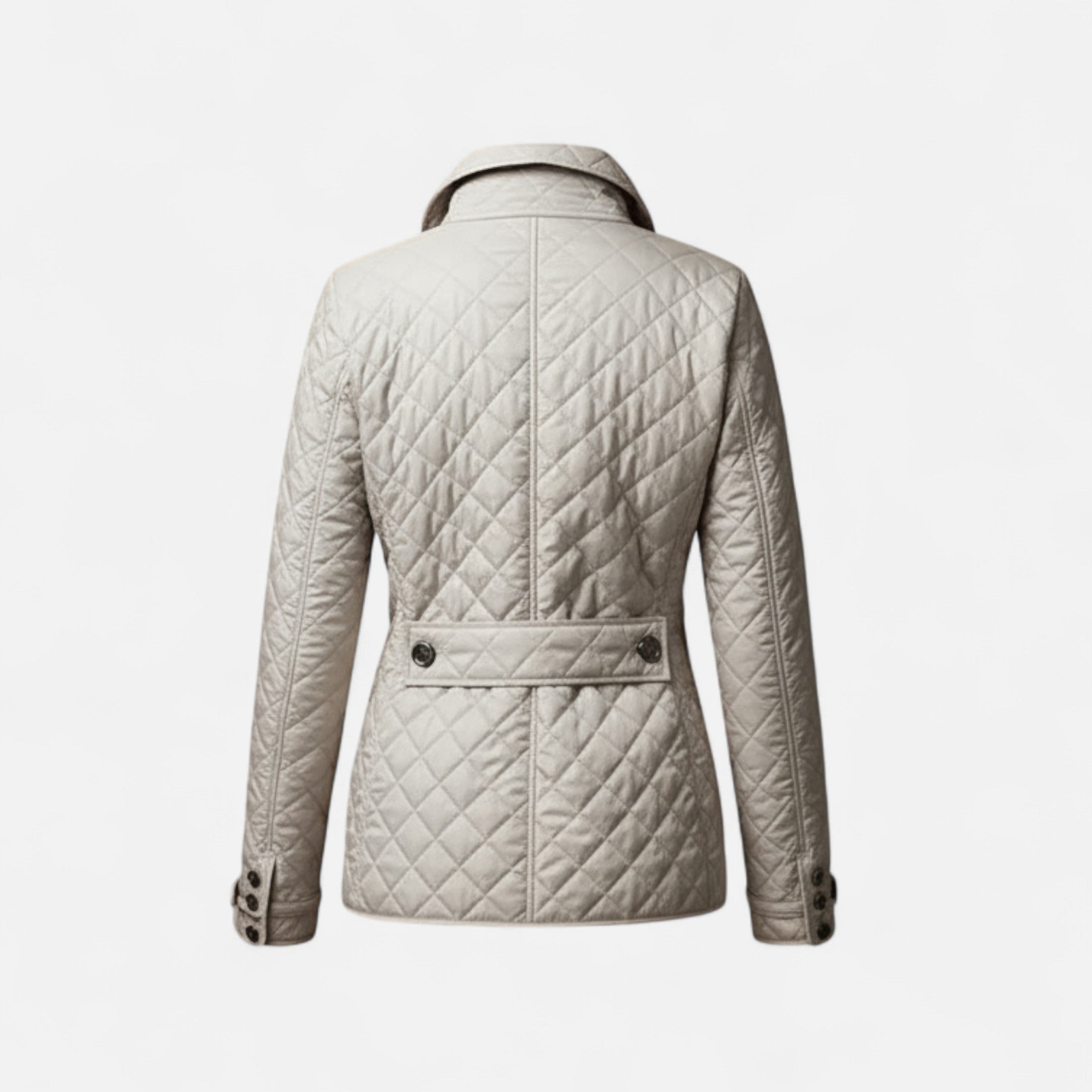Chaqueta Acolchada Mujer Cuello Solapa Elegante