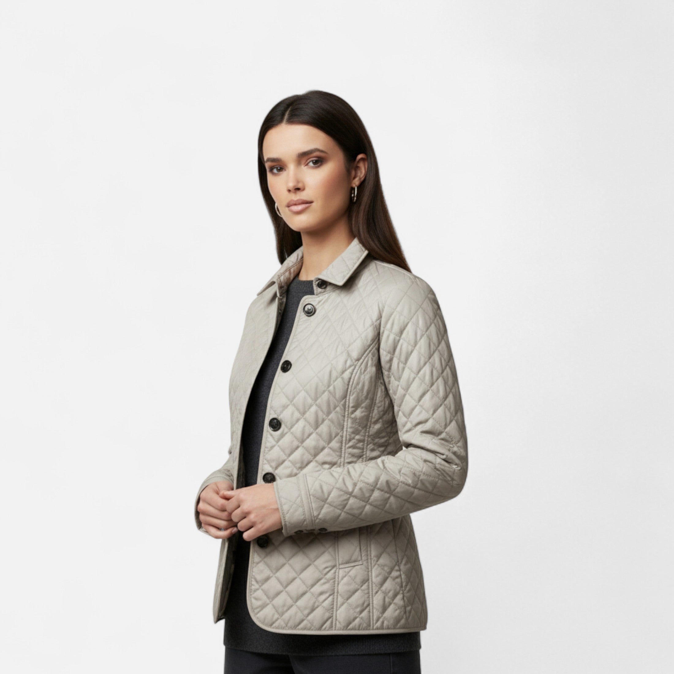 Eliaro Moda | Chaqueta Acolchada Mujer Cuello Solapa Elegante