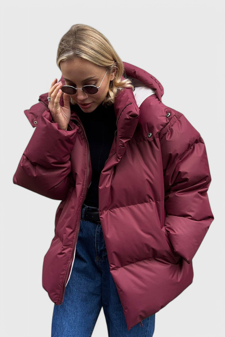 Chaqueta Puffer Emilia Elegante Con Aislamiento Superior
