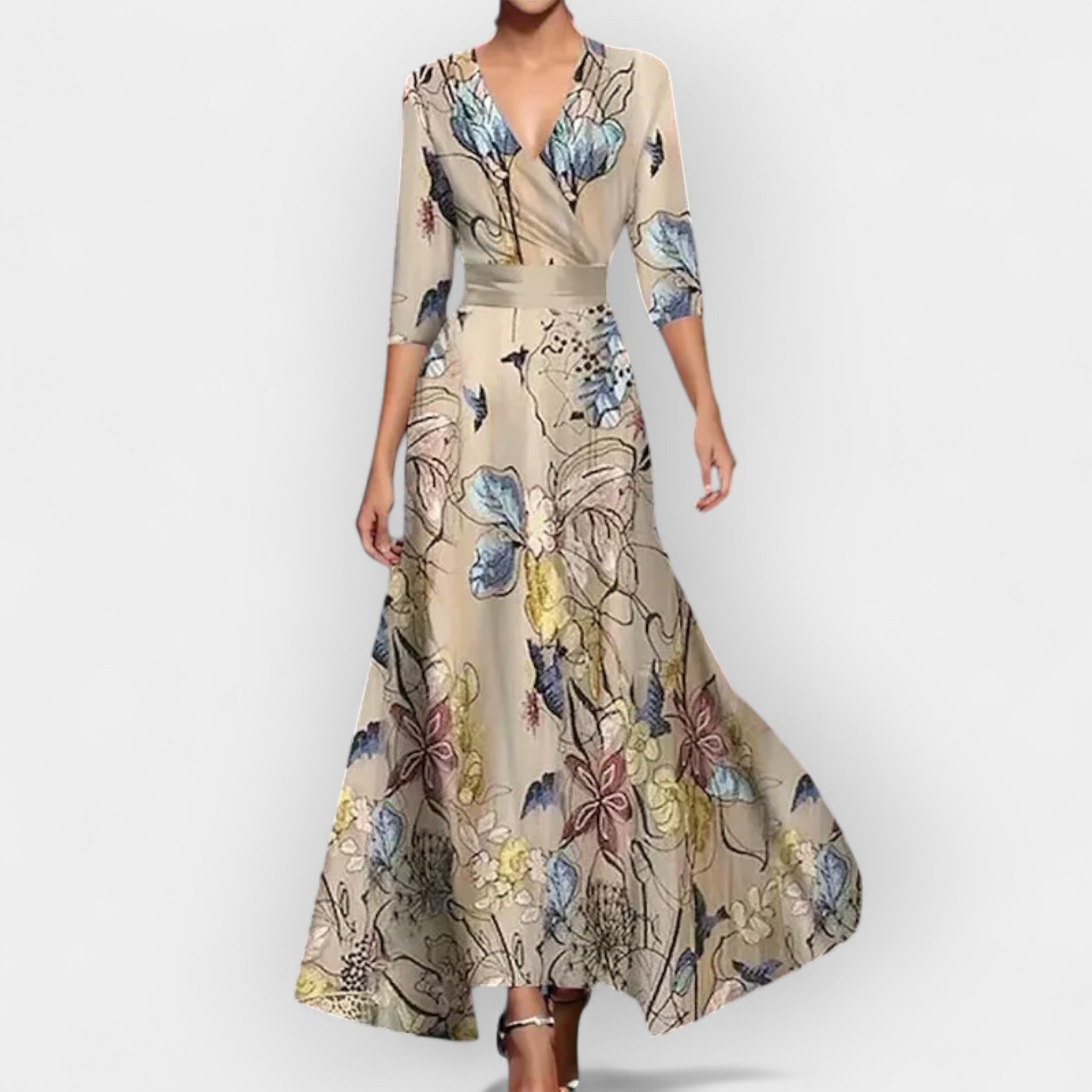 Vestido maxi floral
