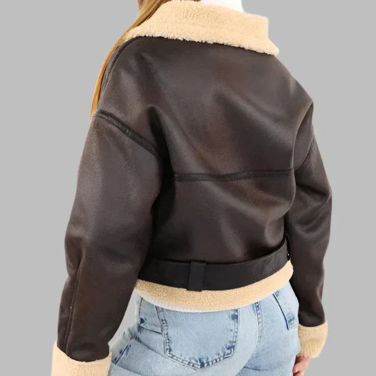 Chaqueta de cuero transpirable y versátil