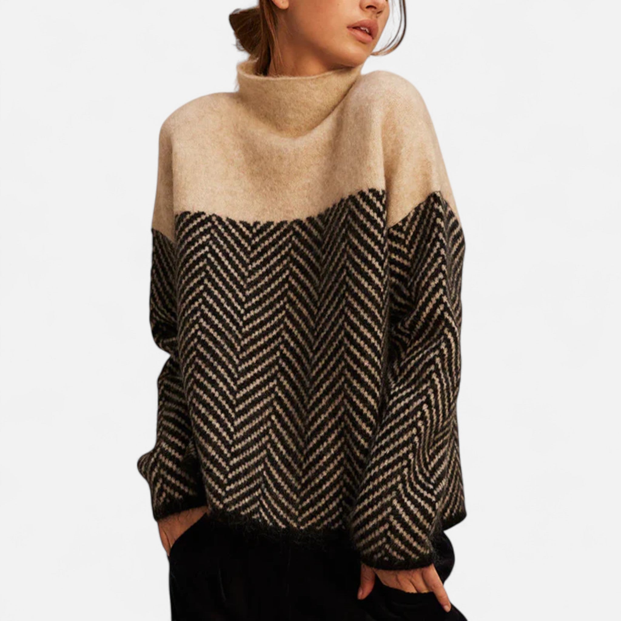 Suéter Mujer Cuello Alto Cachemira Premium