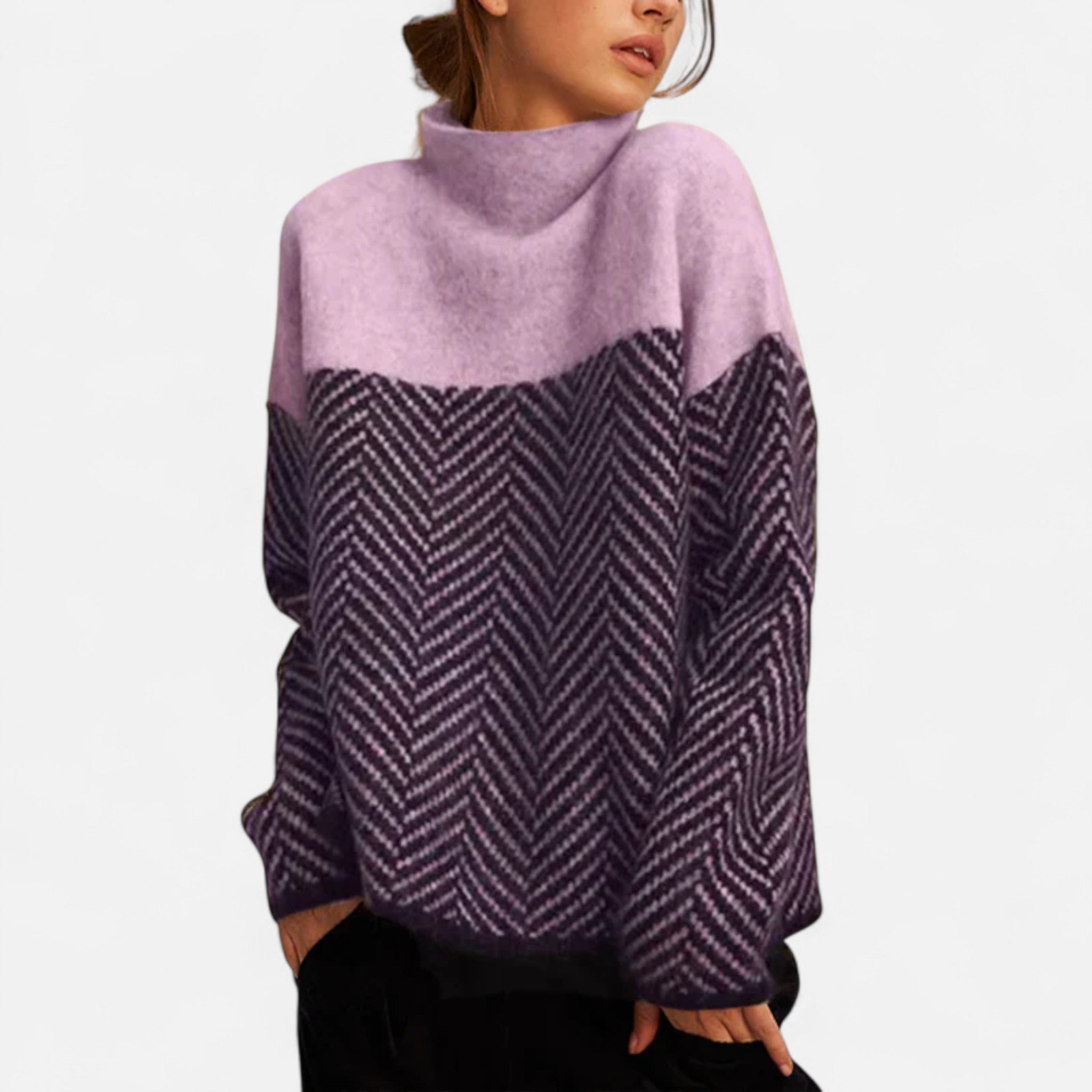 Suéter Mujer Cuello Alto Cachemira Premium