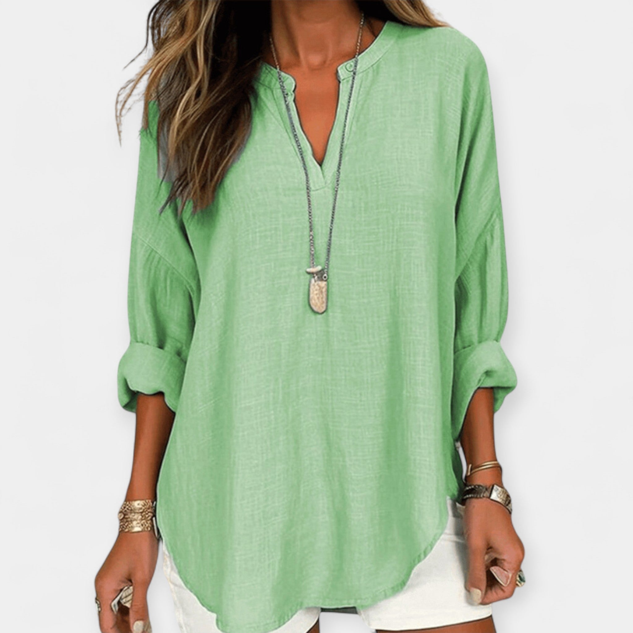 Blusa de Lino de Playa