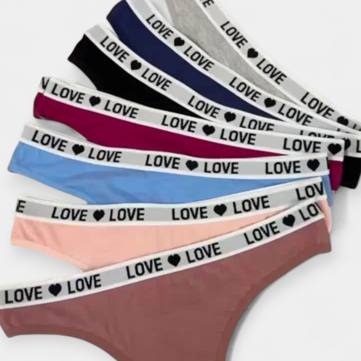 Set de 7 Bragas Sexys tipo Brief