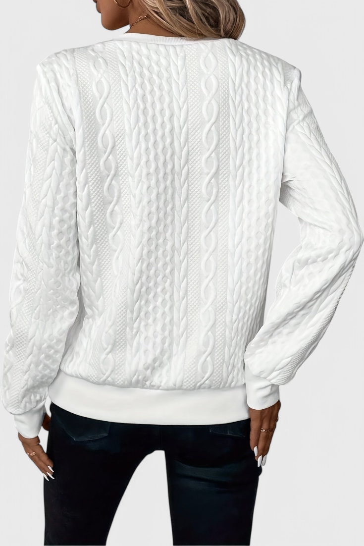 Jersey de Punto Premium Zoey con Cremallera Pulida Exclusiva