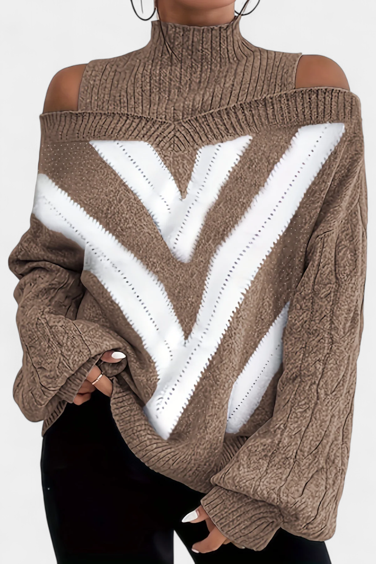 Wien Suéter Lana Hombros Descubiertos Colección Exclusiva