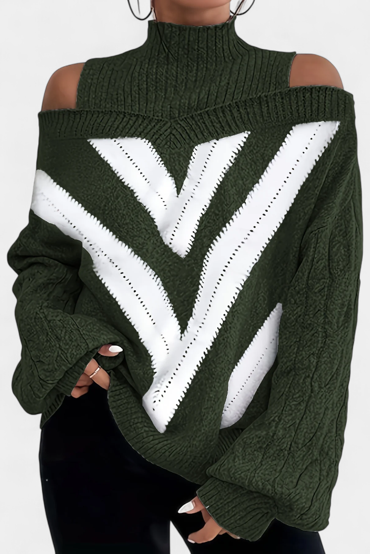 Wien Suéter Lana Hombros Descubiertos Colección Exclusiva