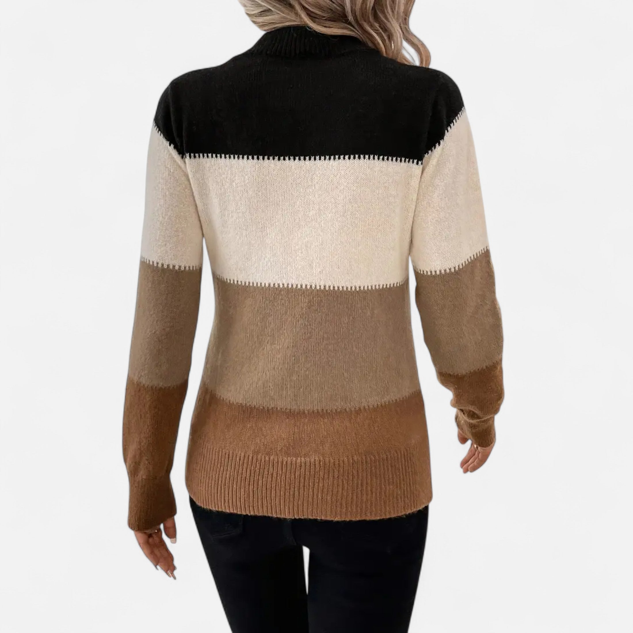Jersey de Cuello Alto Clásico para Mujer