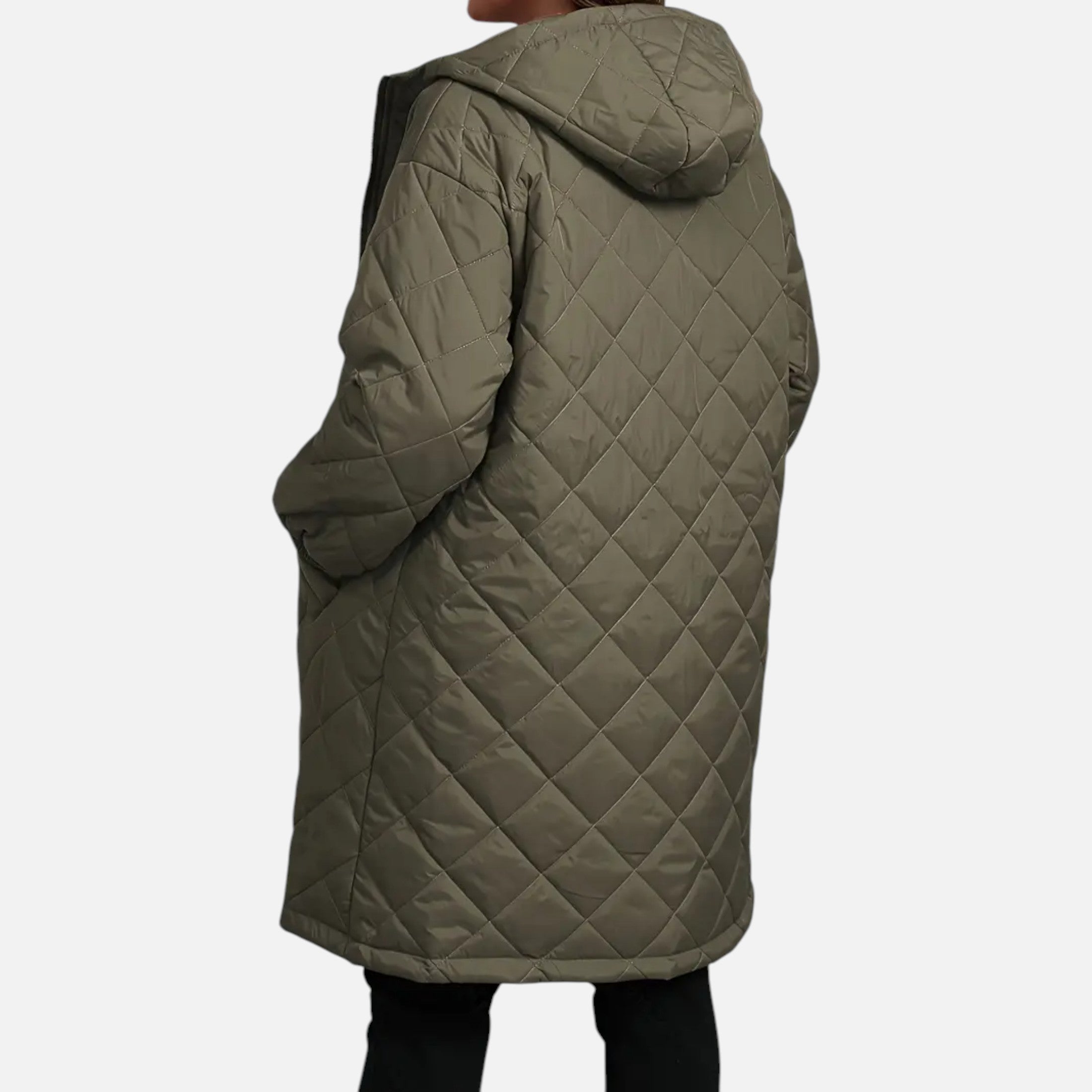 Chaqueta Acolchada Plus Size para Mujer