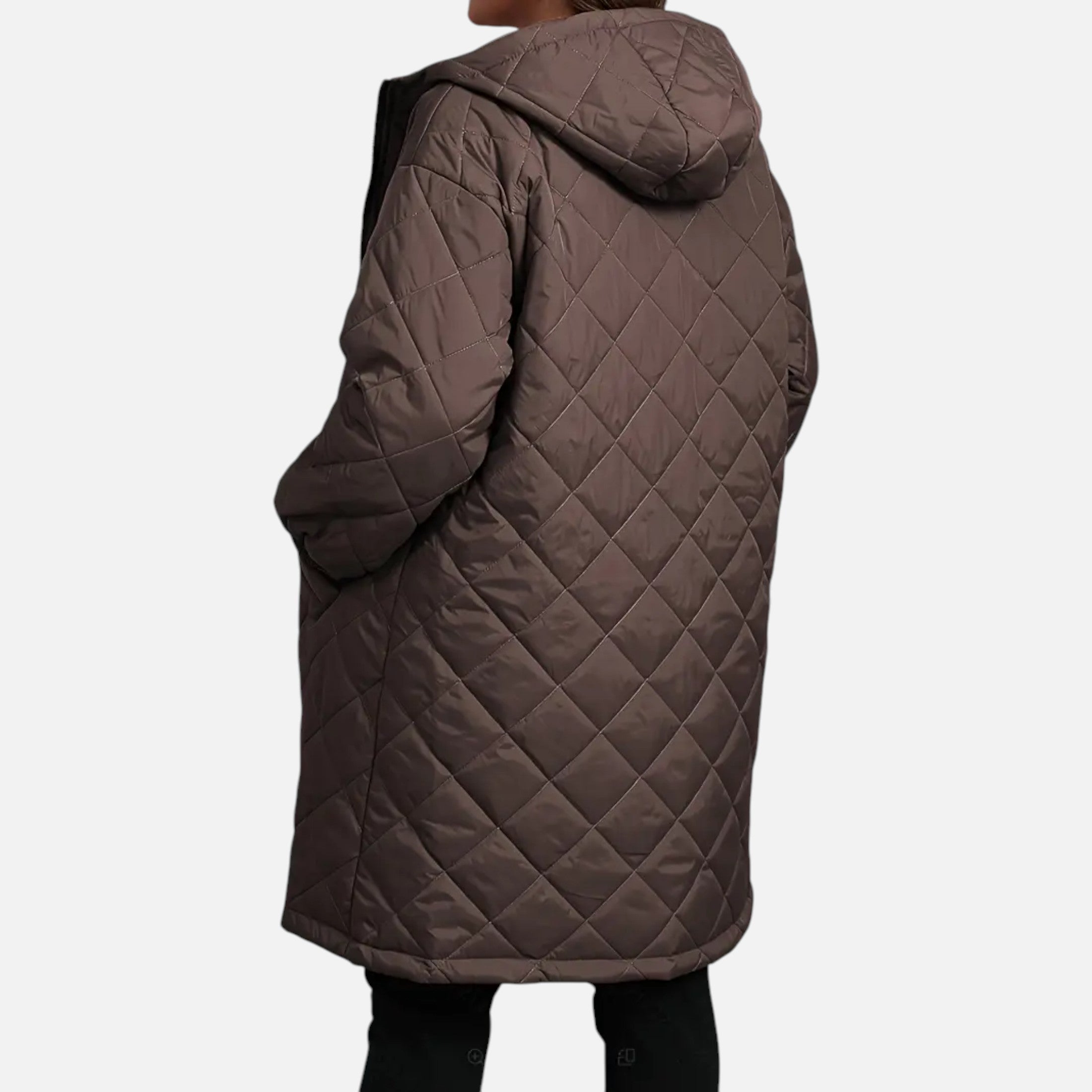Chaqueta Acolchada Plus Size para Mujer