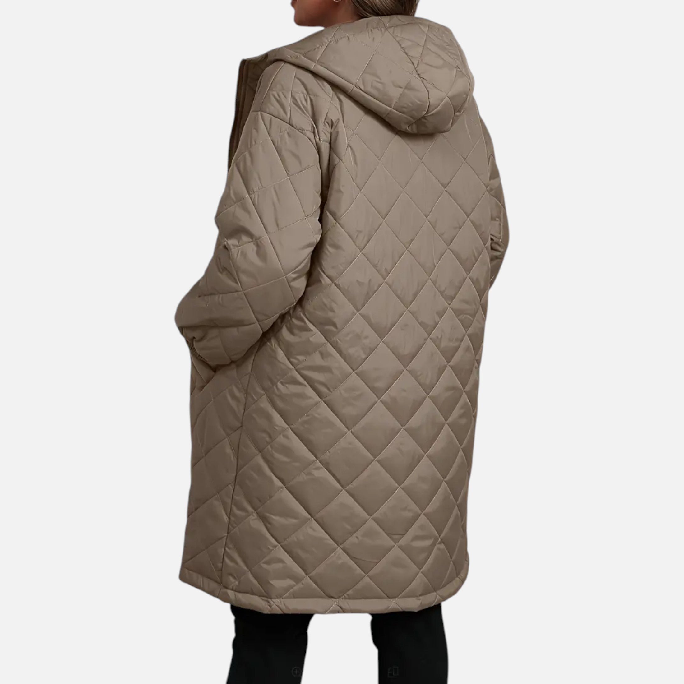 Chaqueta Acolchada Plus Size para Mujer