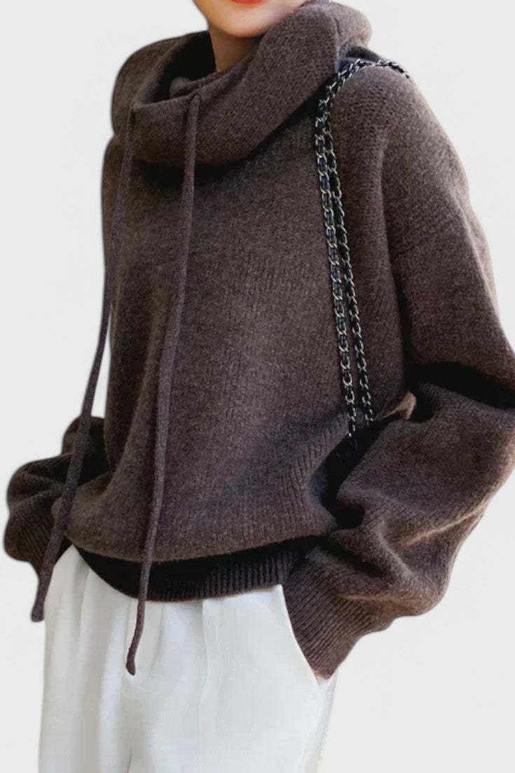 Jersey de Lana Mezcla Silueta Atemporal con Encanto