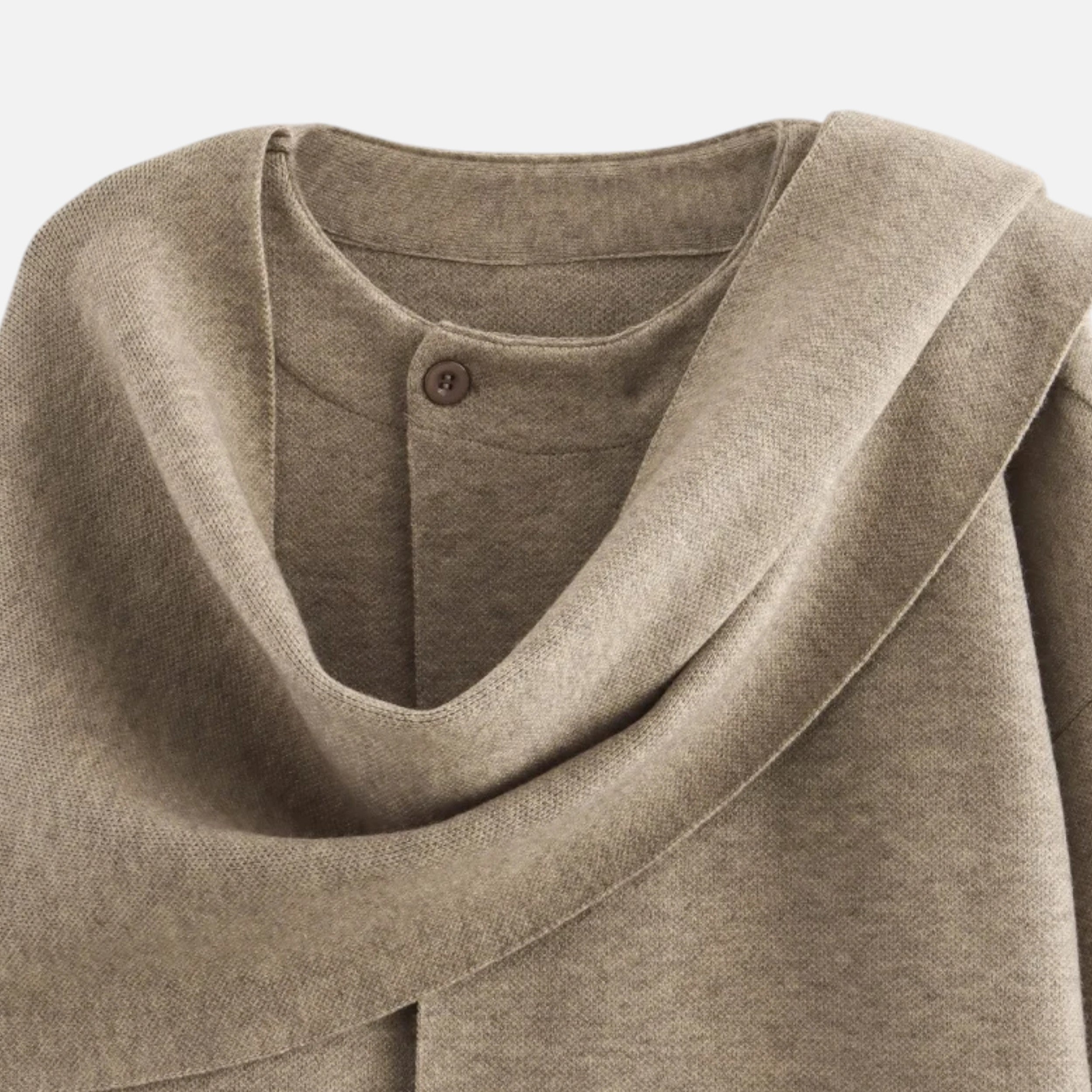 Eliaro Moda | Abrigo Mujer Invierno Acolchado con Bufanda Asimétrica