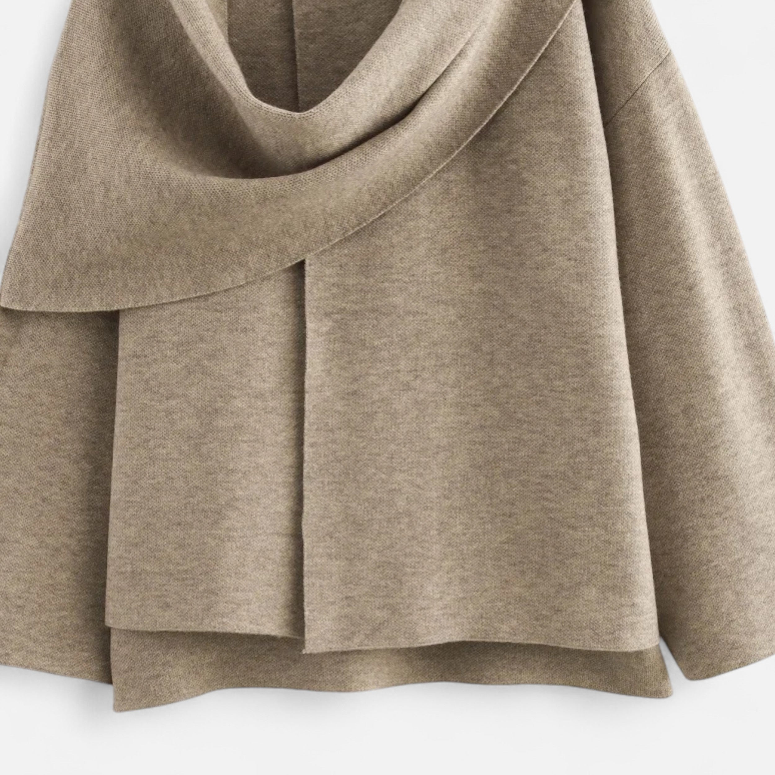 Eliaro Moda | Abrigo Mujer Invierno Acolchado con Bufanda Asimétrica