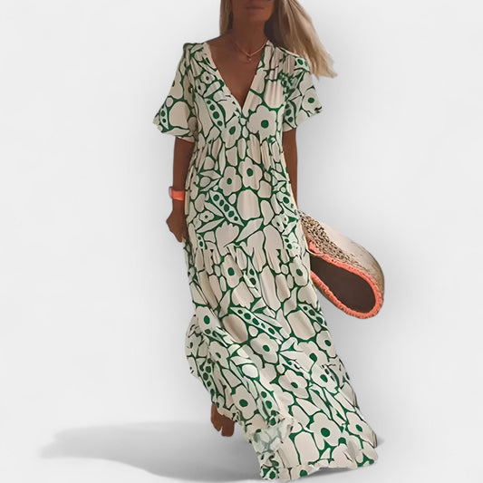 Vestido veraniego vaporoso con estampado