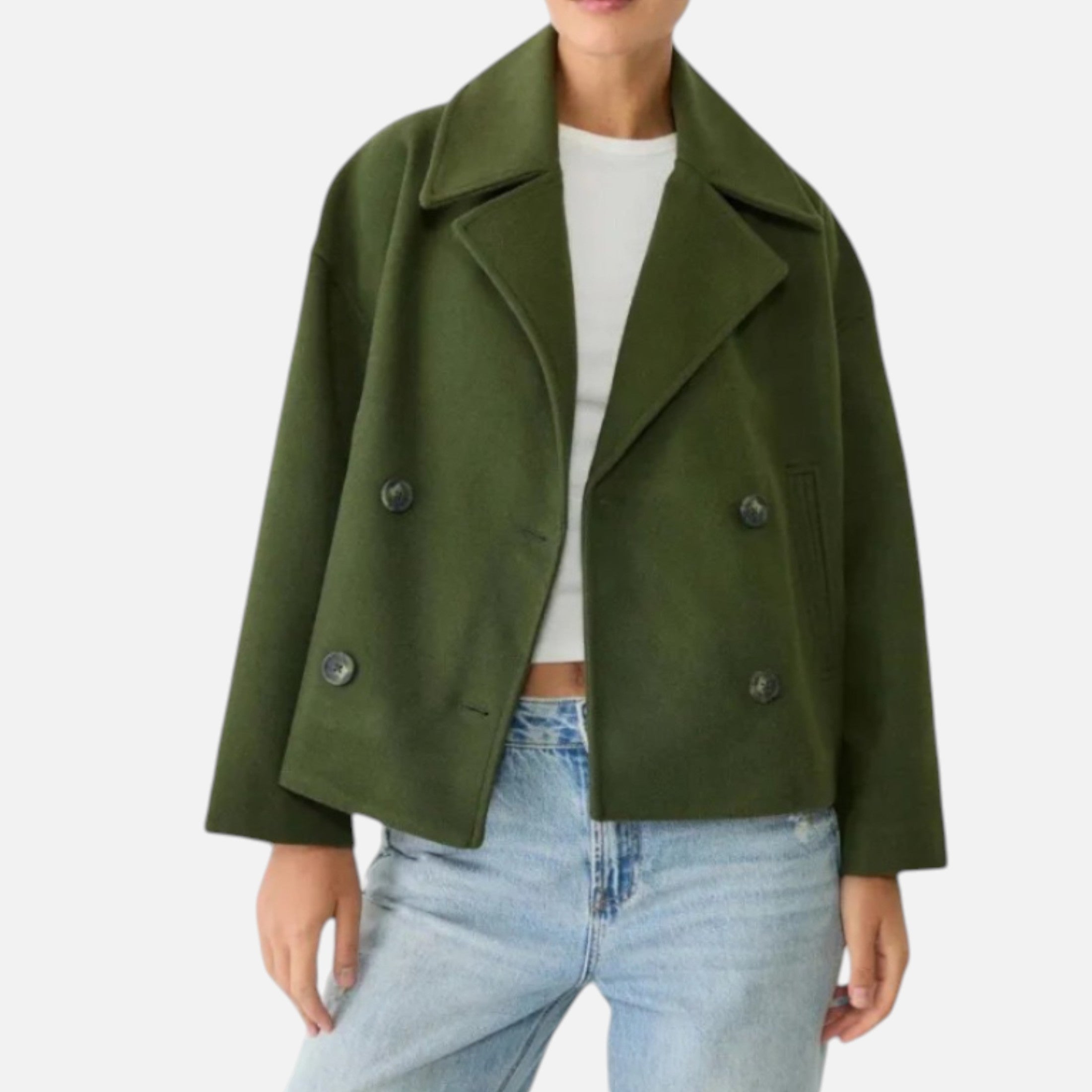 Eliaro Moda | Abrigo Corto Mujer Oversize Elegante