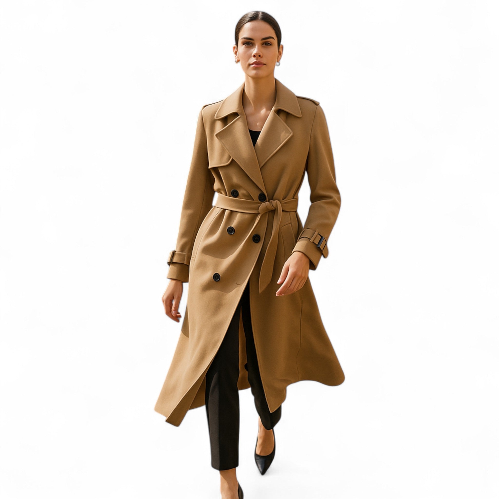 Eliaro Moda | Gabardina Vintage Mujer Corte Icónico Moderno