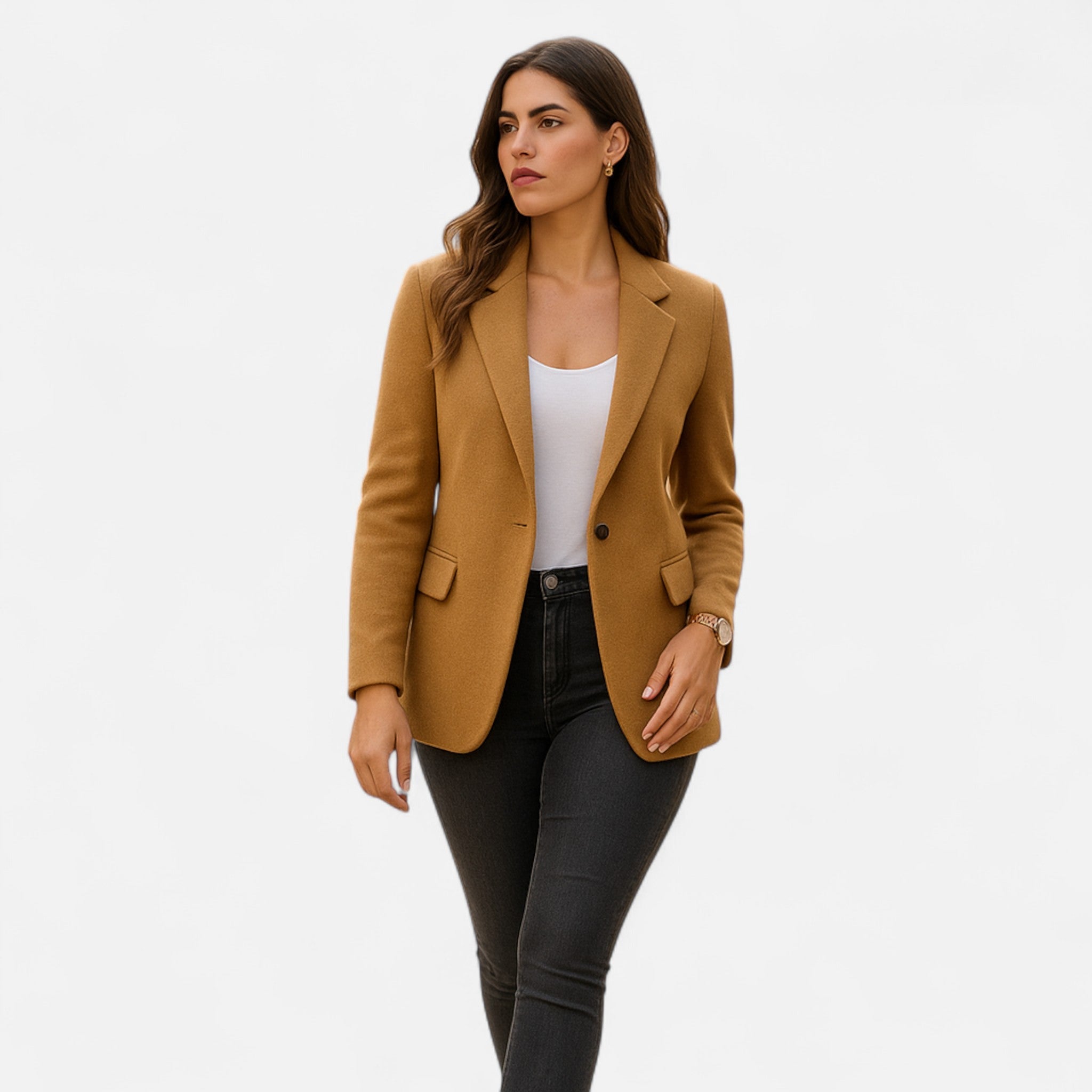 Eliaro Moda | Chaqueta Casual Mujer Manga Larga con Solapa Clásica