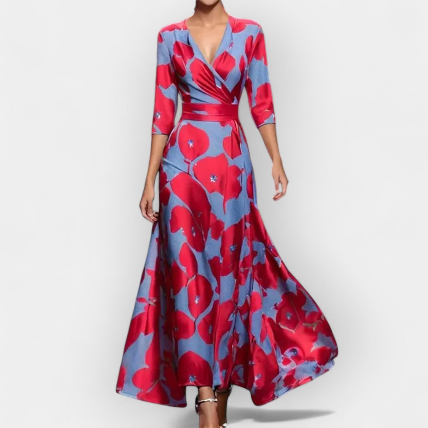 Vestido maxi floral