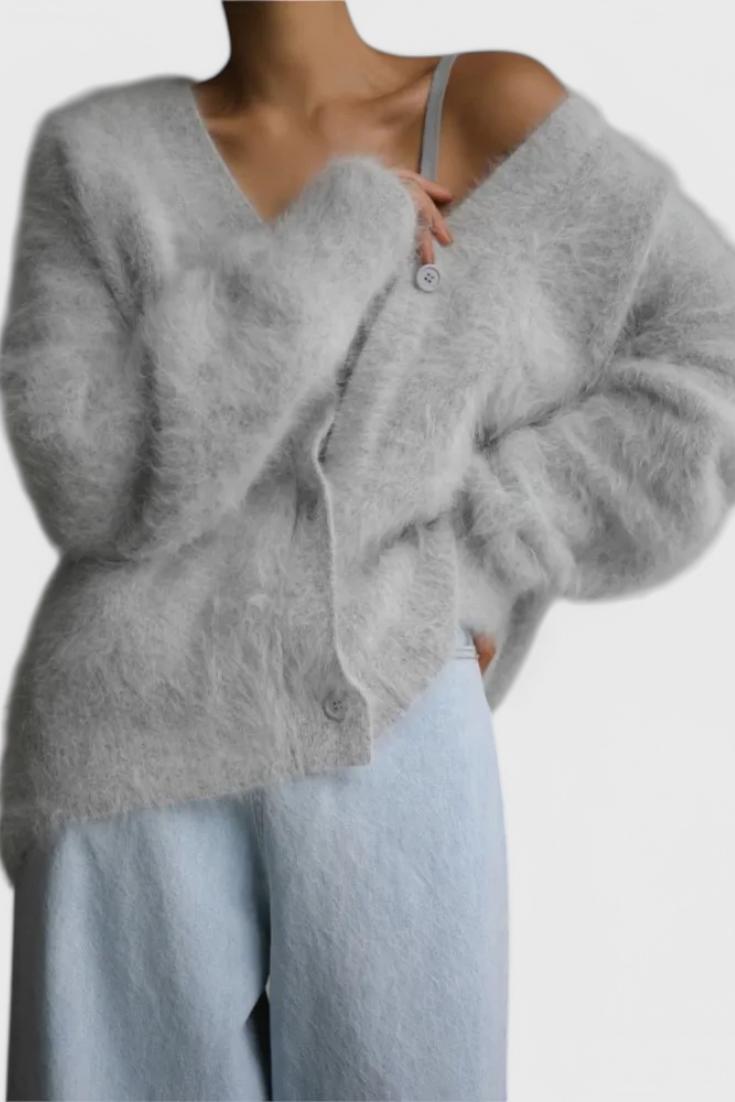 Cardigan Cachemira Daniela Lana de Cordero Ultra Suave Chic