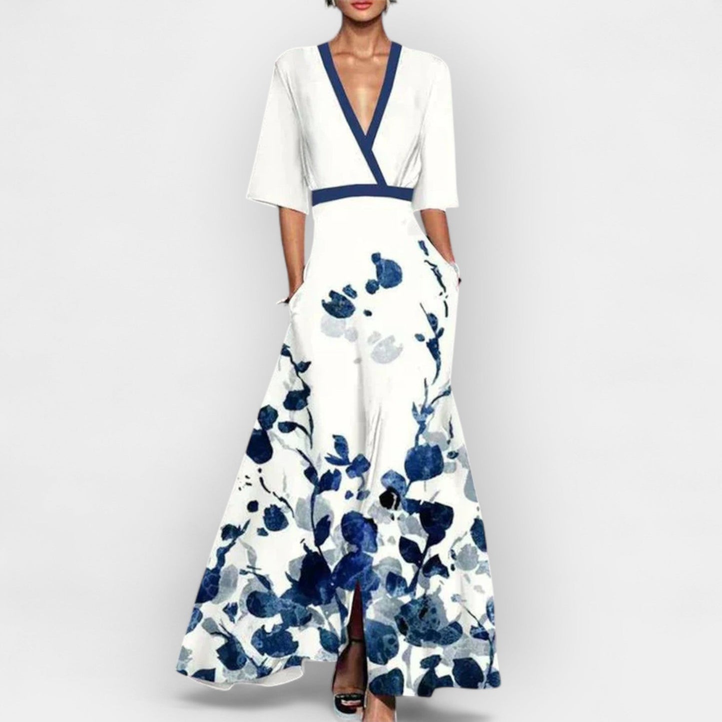 Vestido maxi floral
