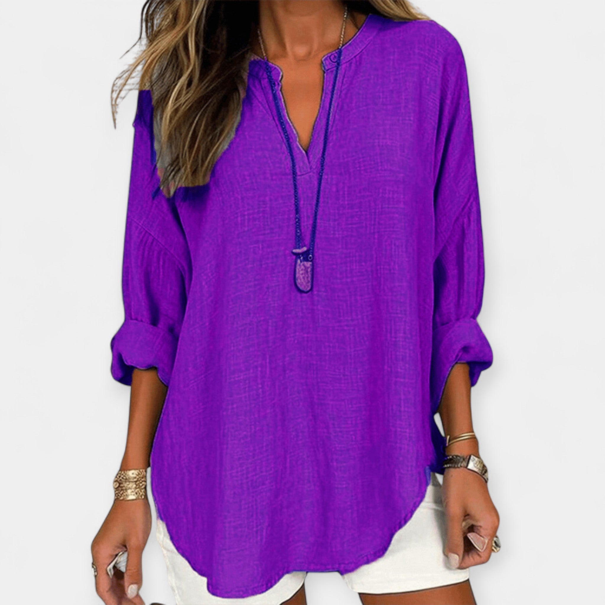 Blusa de Lino de Playa