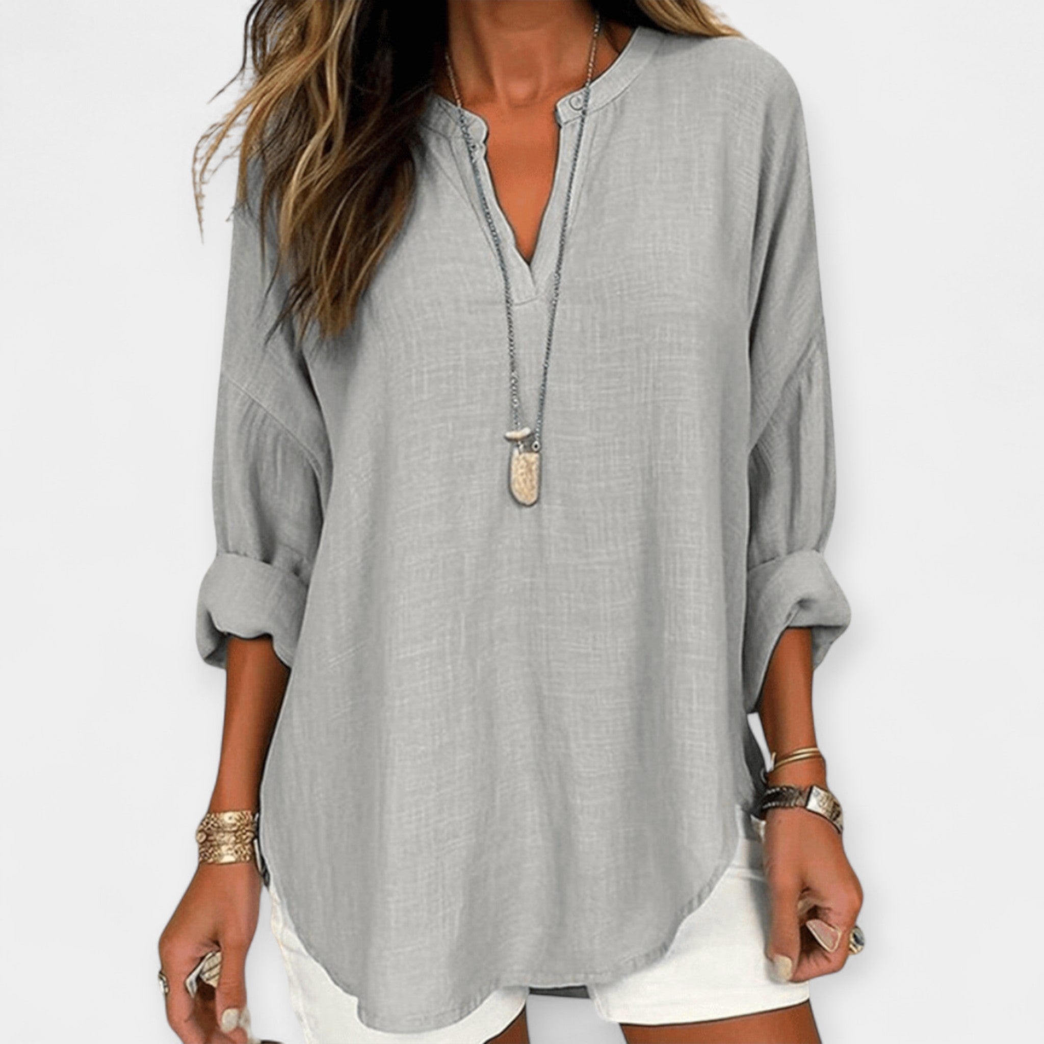 Blusa de Lino de Playa