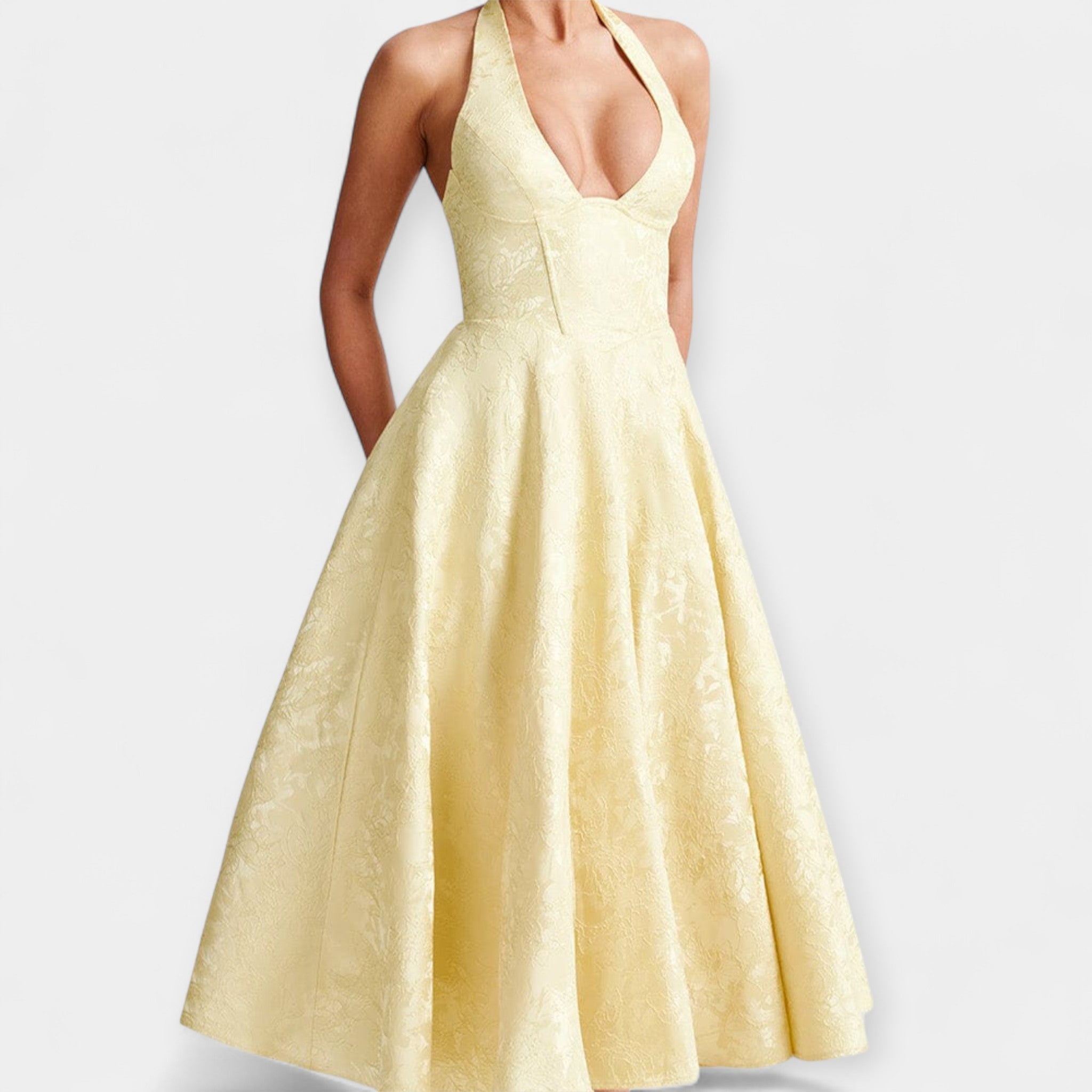 Μίντι Φόρεμα με Ανοιχτή Πλάτη & Κορσέ