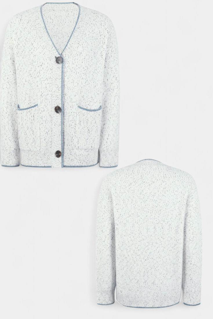 Cárdigan Sana Textura Gruesa Apuesta Por Relajo Con Estilo