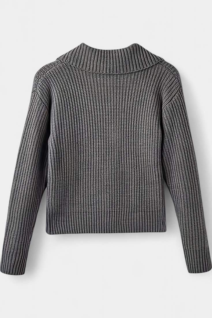 Juliet Chaqueta Suéter Punto Premium Con Botón Único Encanto