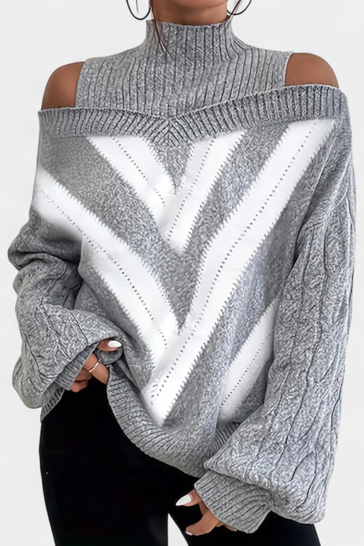 Wien Suéter Lana Hombros Descubiertos Colección Exclusiva