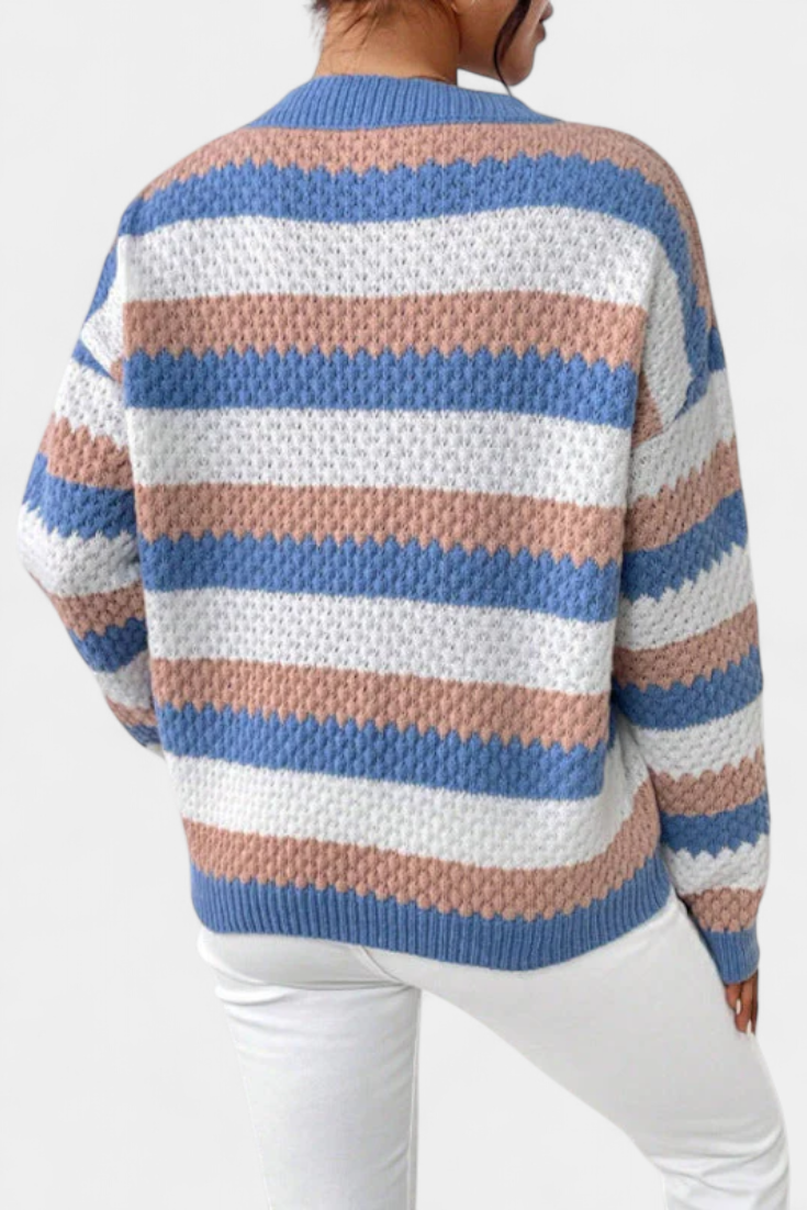 Jersey Oversized Rayas Colección Exclusiva Para Superponer