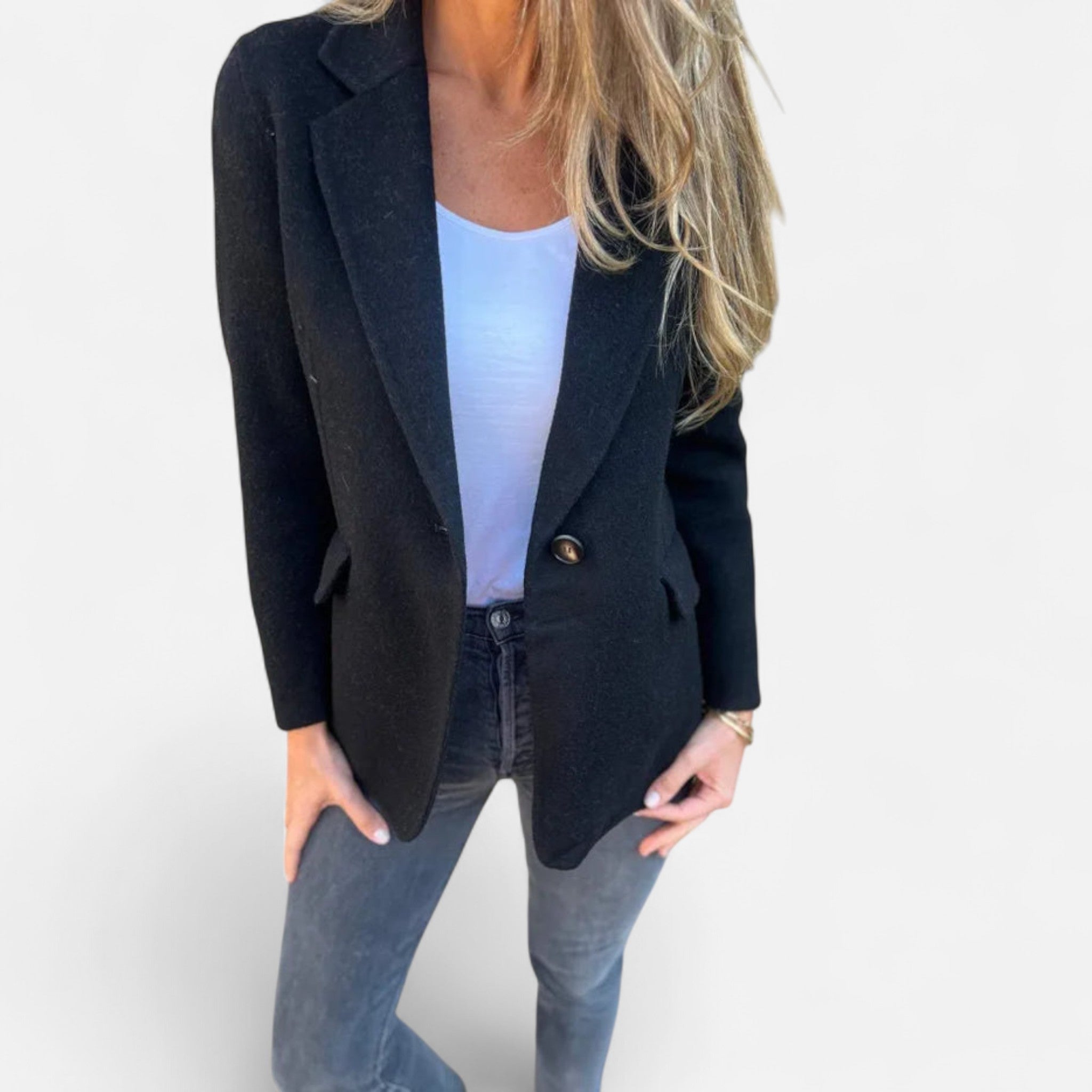 Eliaro Moda | Chaqueta Casual Mujer Manga Larga con Solapa Clásica