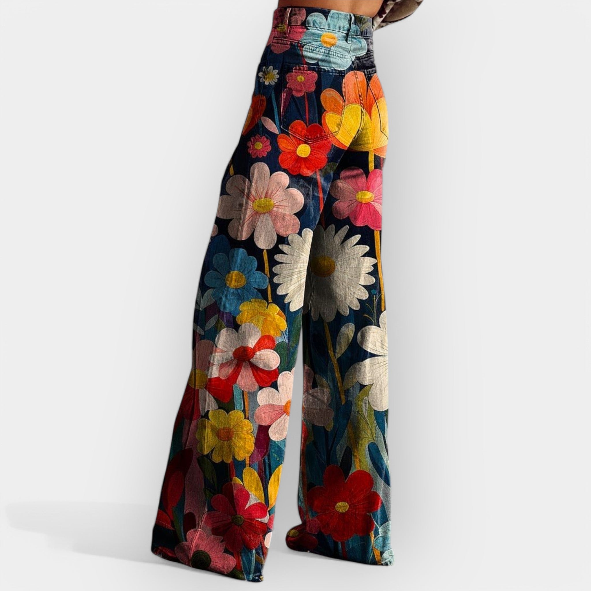 Pantalón Flare Floral