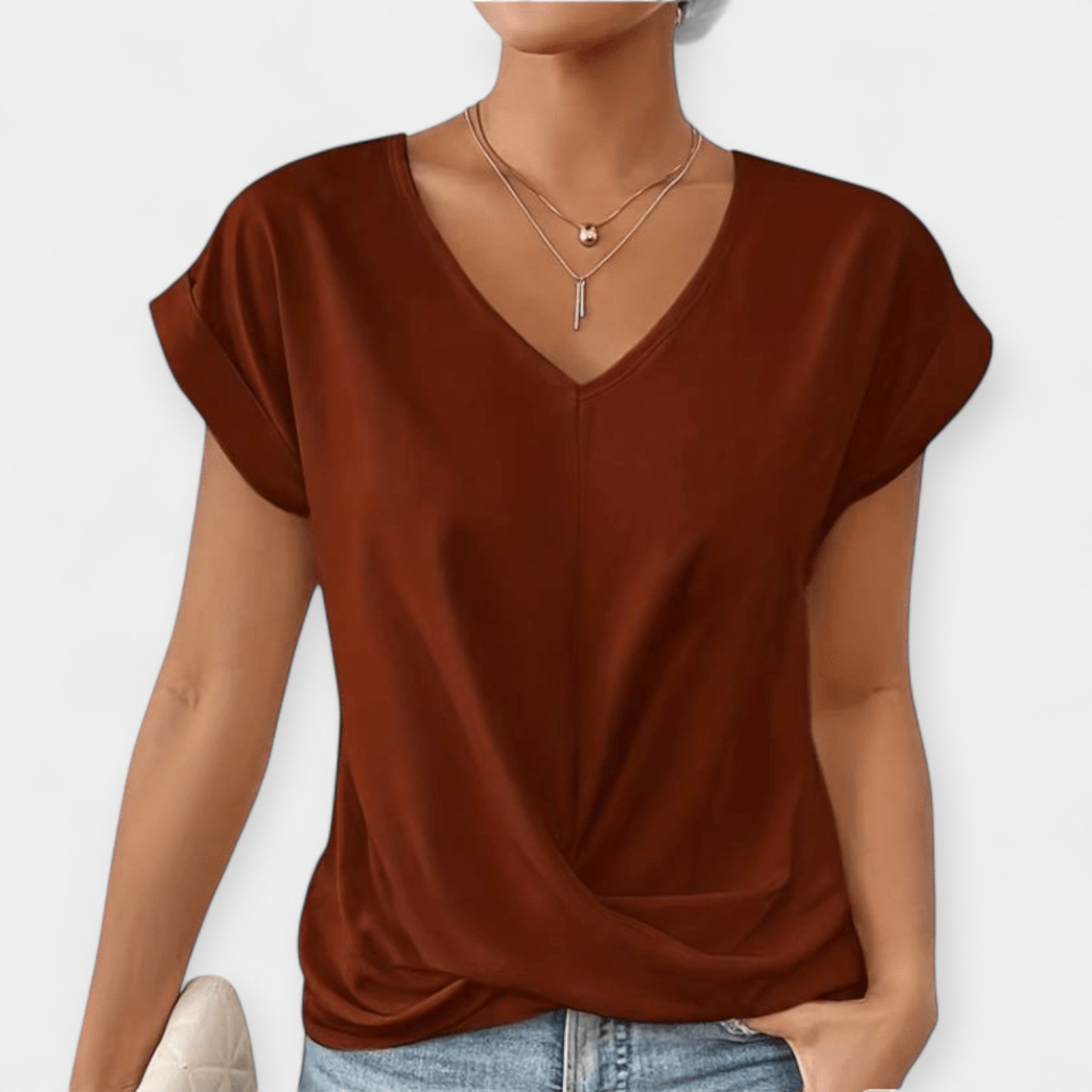 Blusa Elegante con Escote en V
